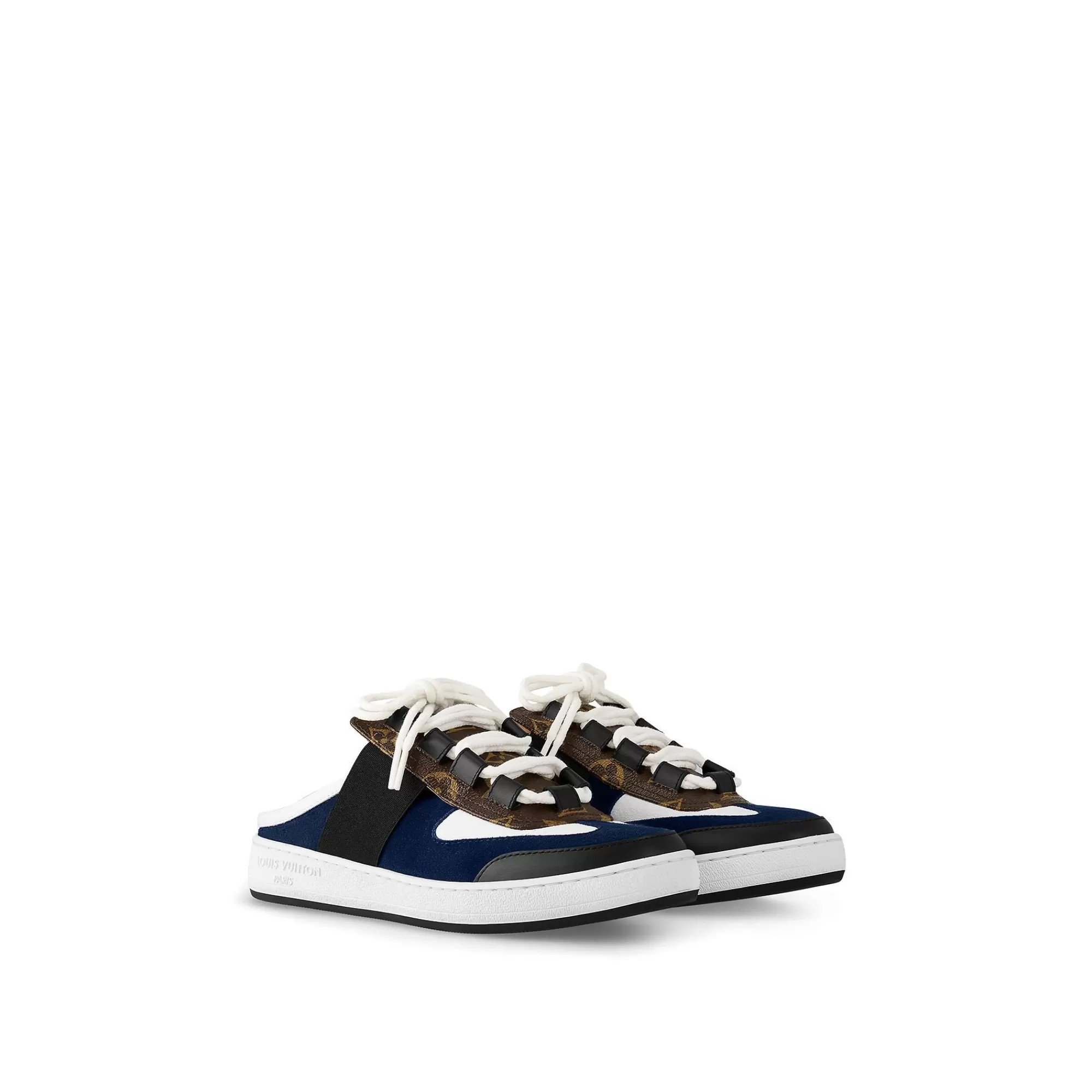 Shop Louis Vuitton Lous Open Back Sneaker Marine