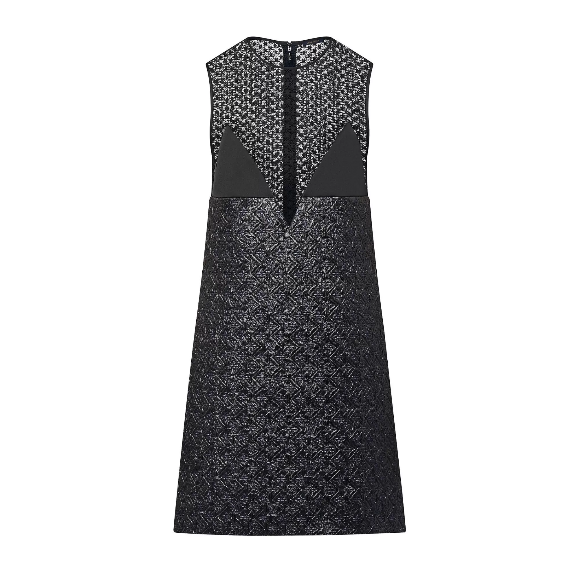 Cheap Louis Vuitton Lurex Monogram And Lace Dress