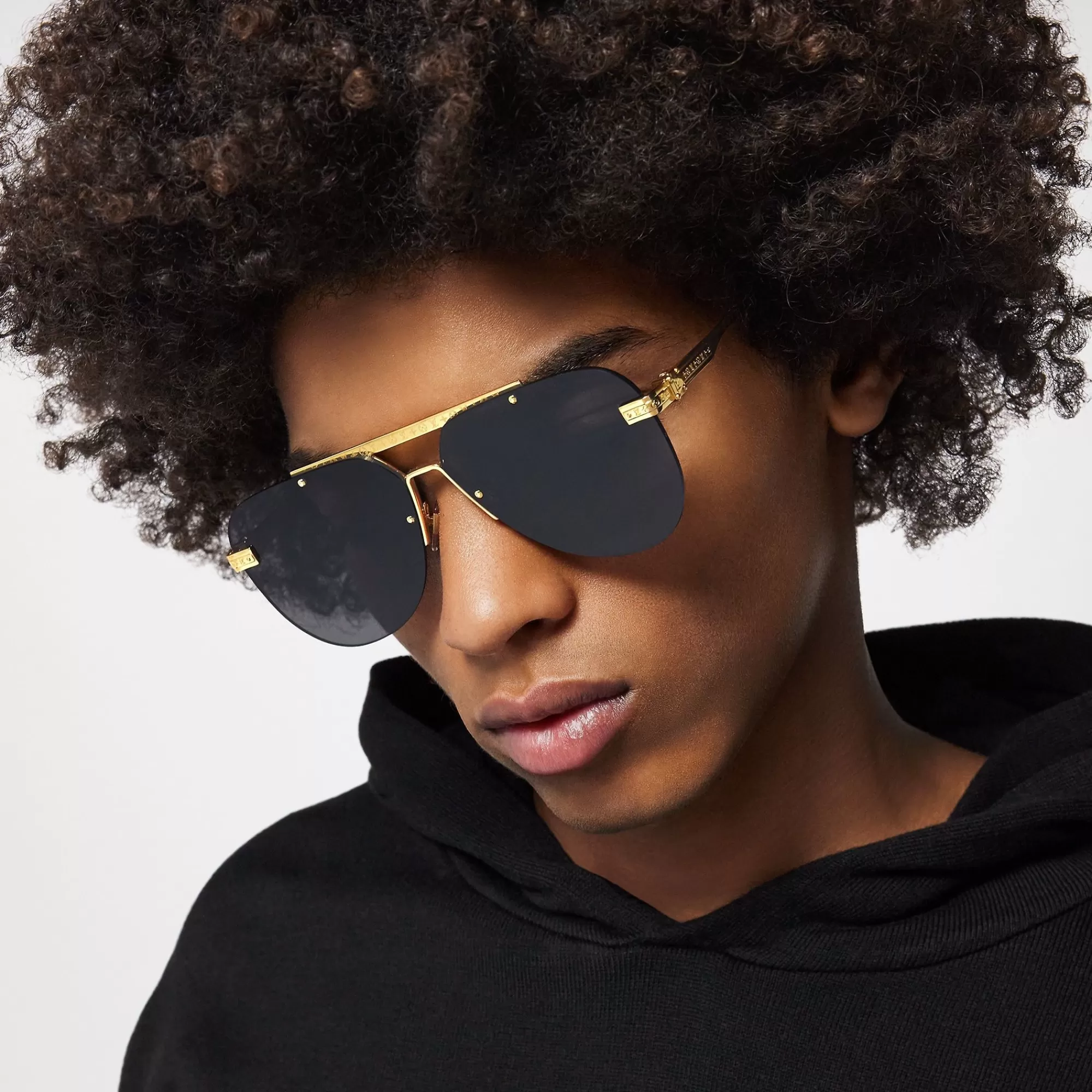 Shop Louis Vuitton Lv Ash Sunglasses Gold