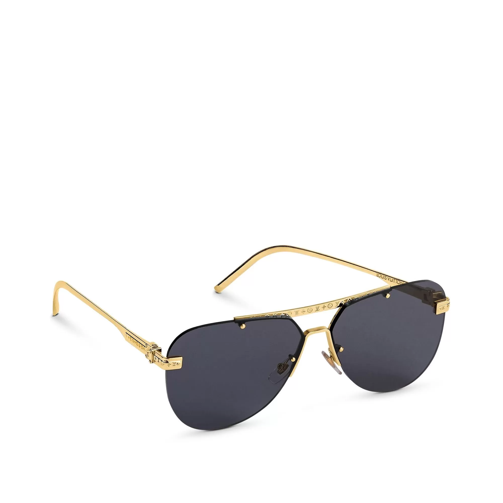 Shop Louis Vuitton Lv Ash Sunglasses Gold