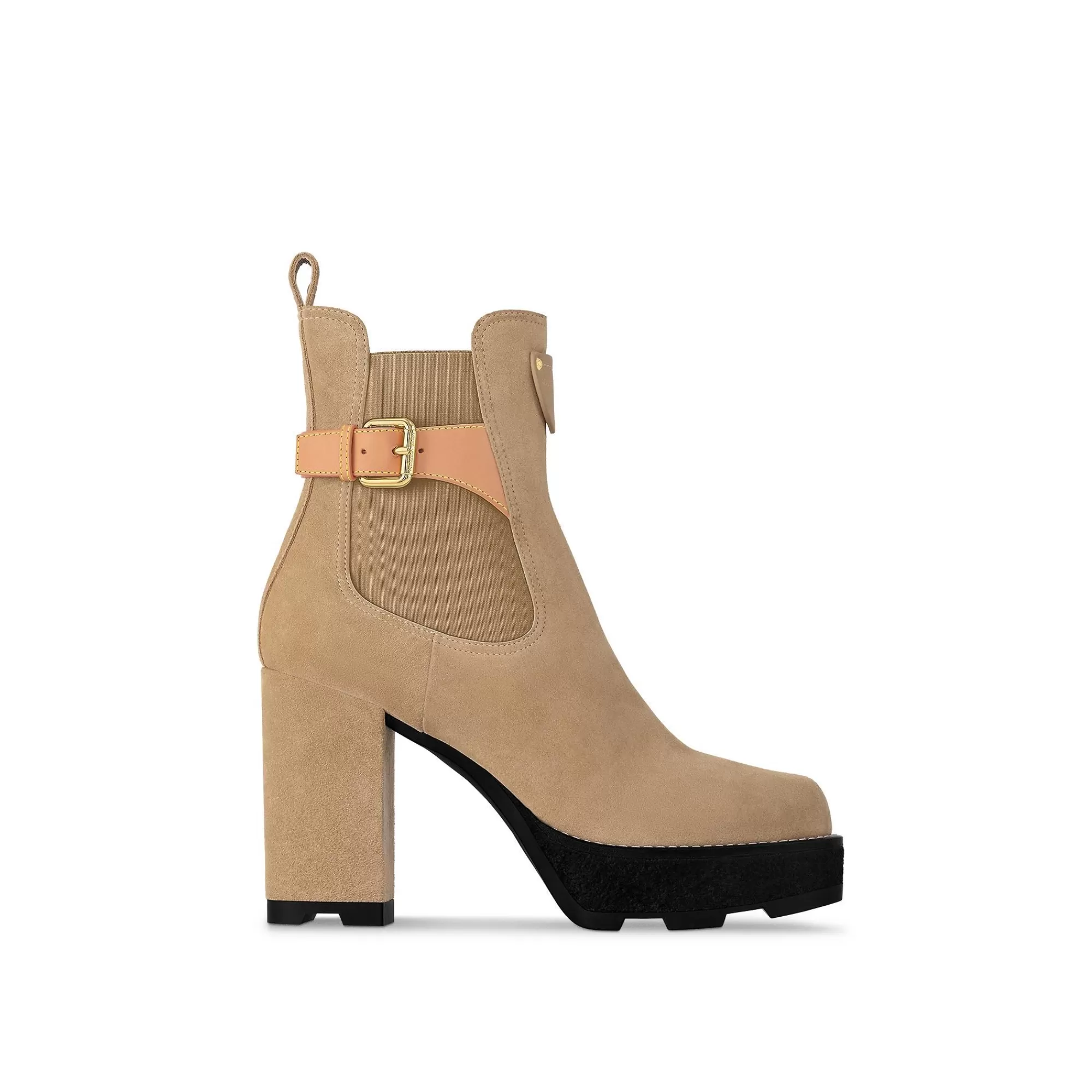 Outlet Louis Vuitton Lv Beaubourg Ankle Boot Beige