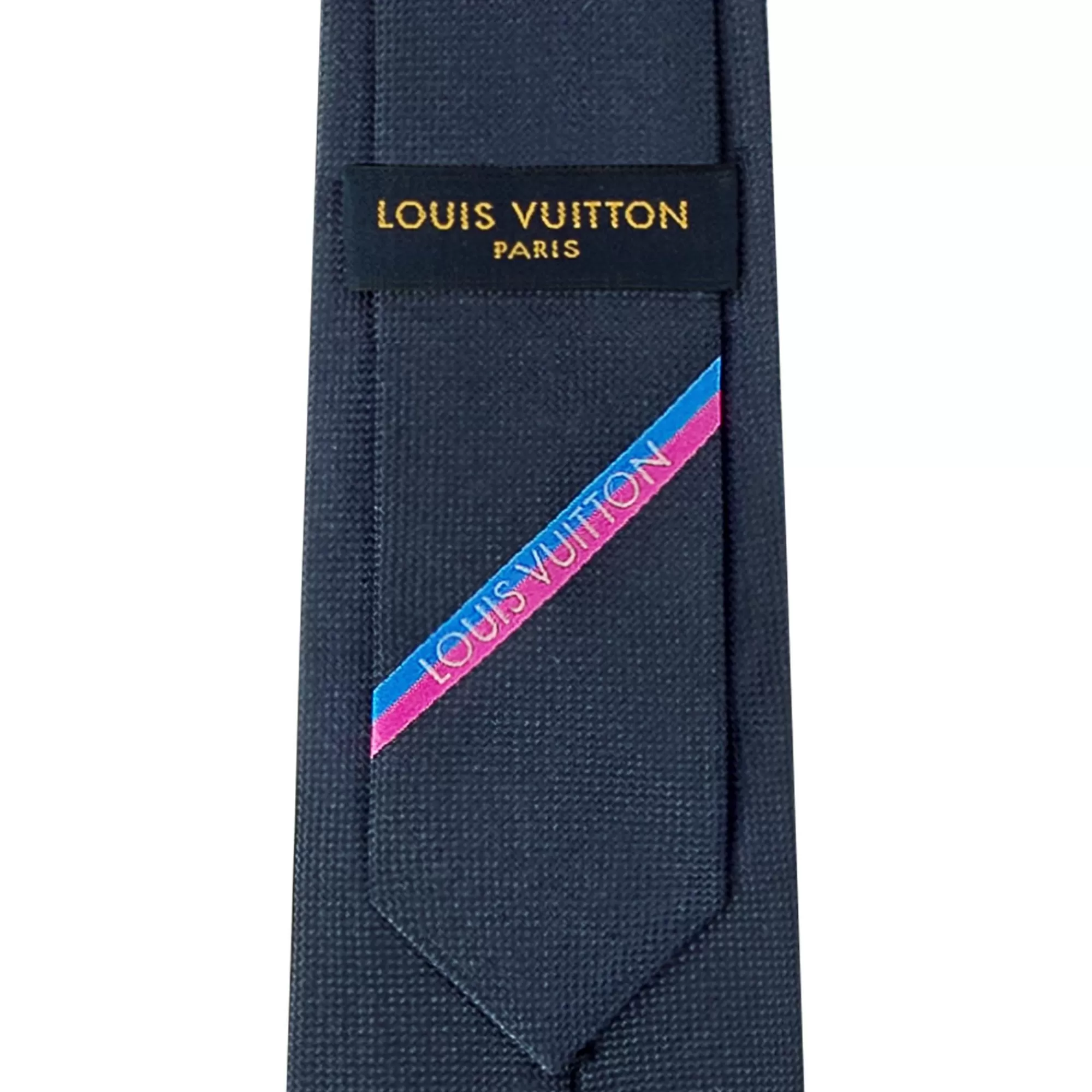 Cheap Louis Vuitton Lv Bottom Stripes Tie Navy Blue