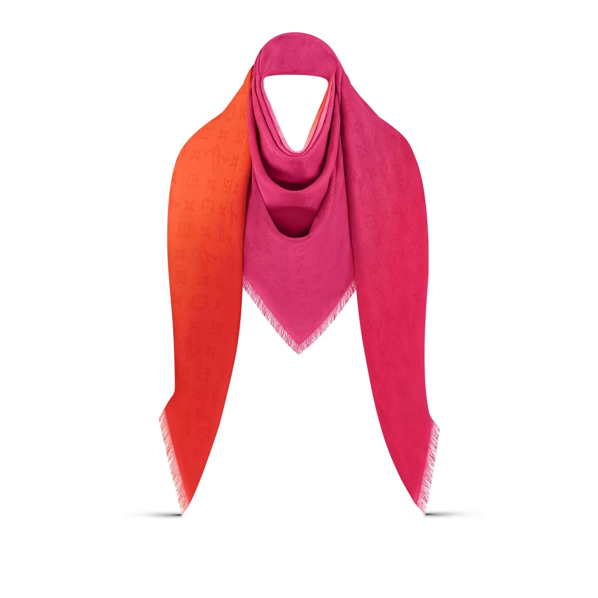 Cheap Louis Vuitton Lv Breeze Shawl Rose Red