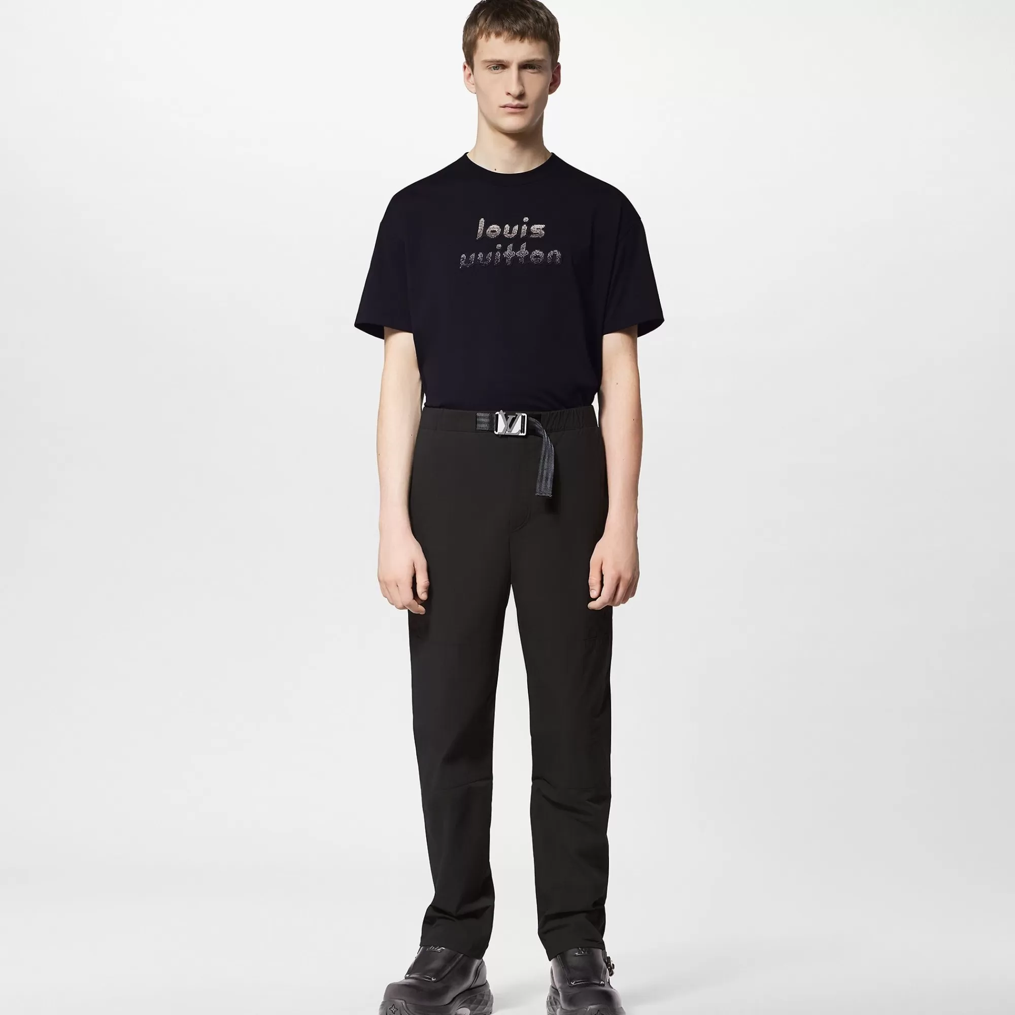 Cheap Louis Vuitton Lv Buckle Technical Trackpants
