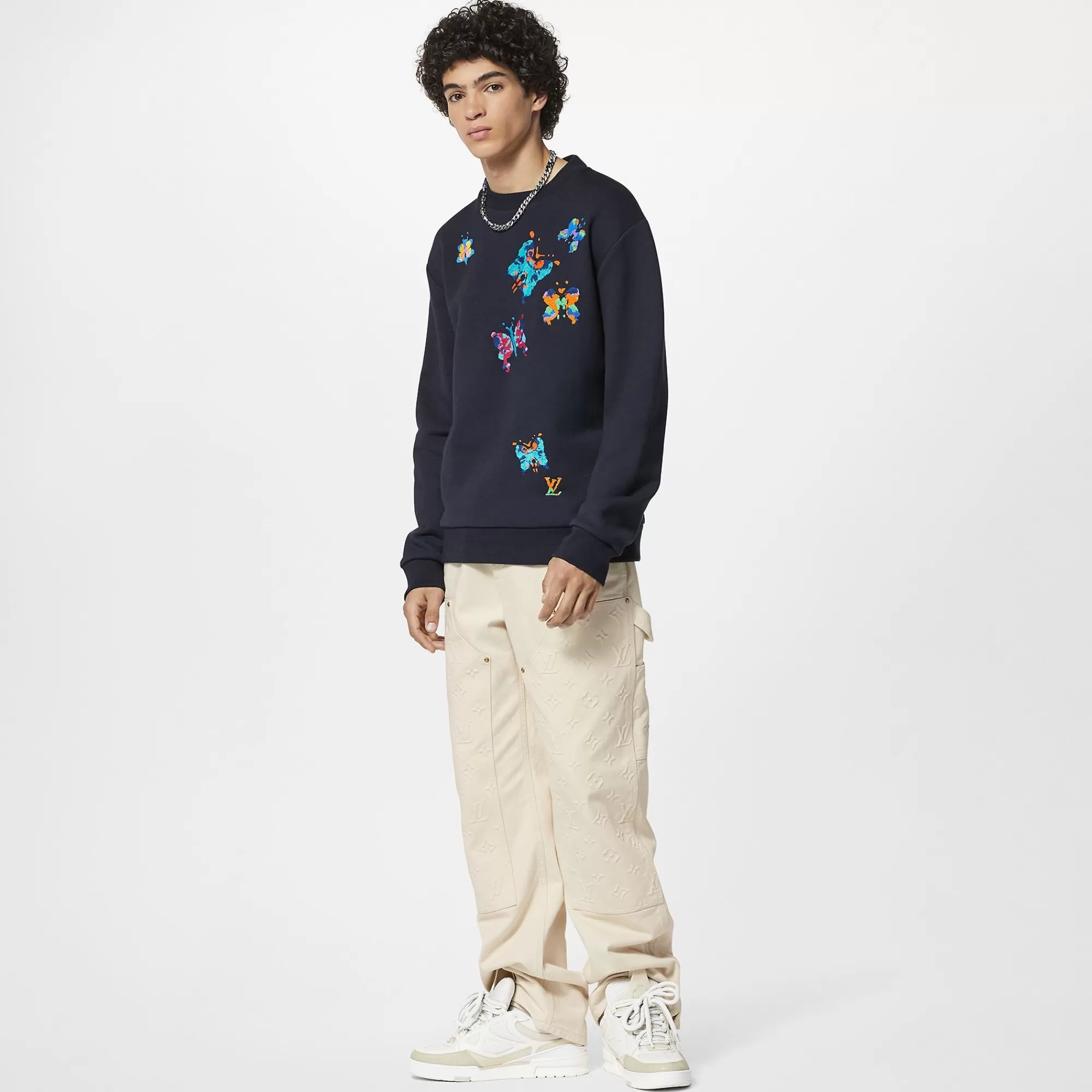 Fashion Louis Vuitton Lv Butterflies Crewneck Sweatshirt