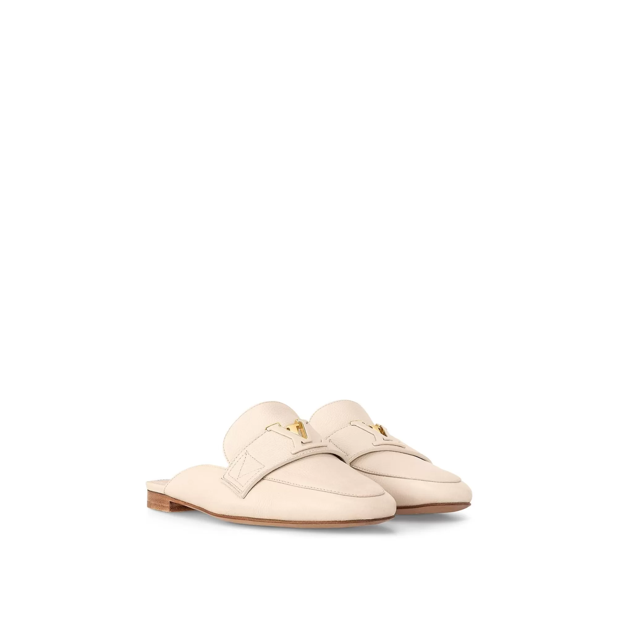 Cheap Louis Vuitton Lv Capri Open Back Loafer Ivory