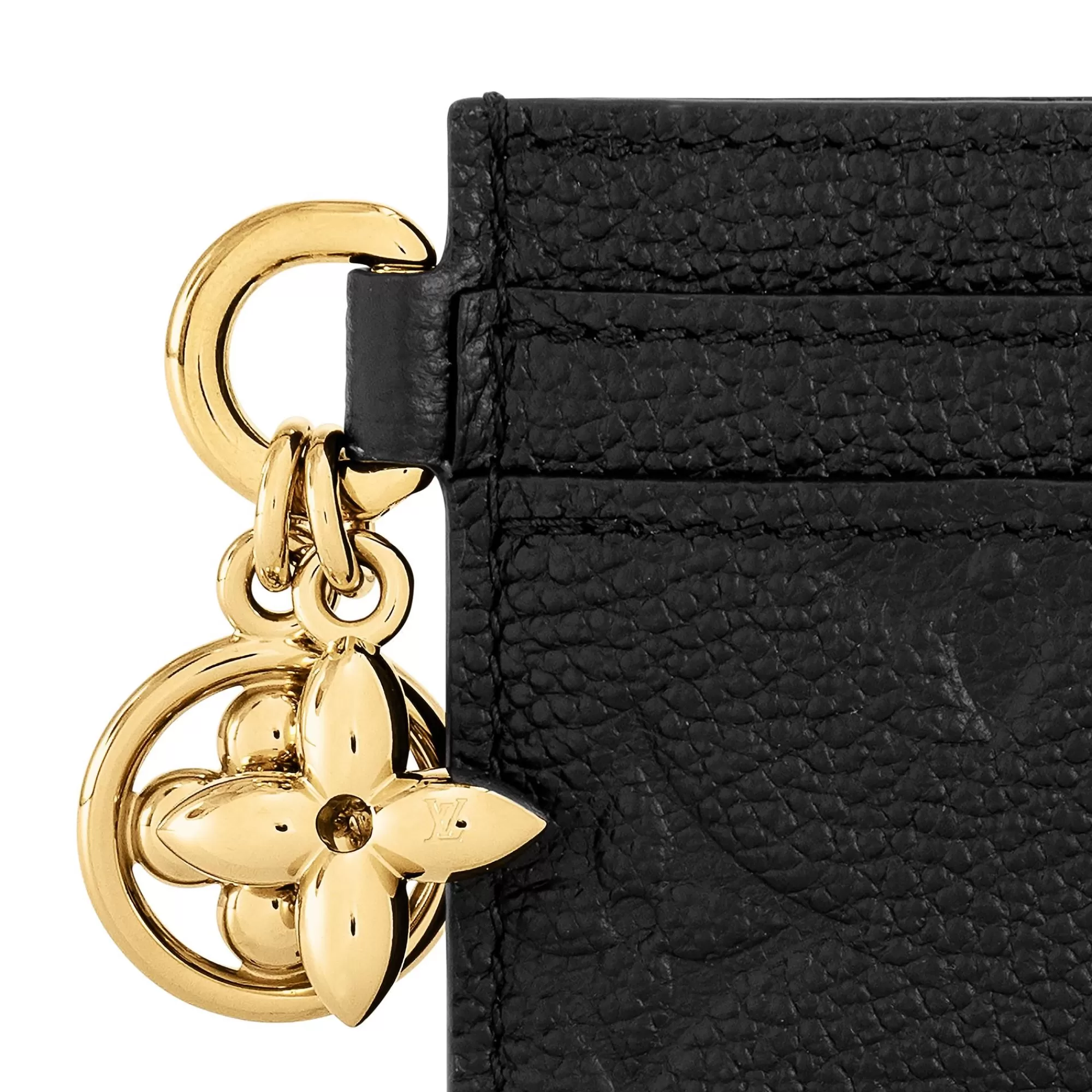Fashion Louis Vuitton Lv Charms Card Holder Black