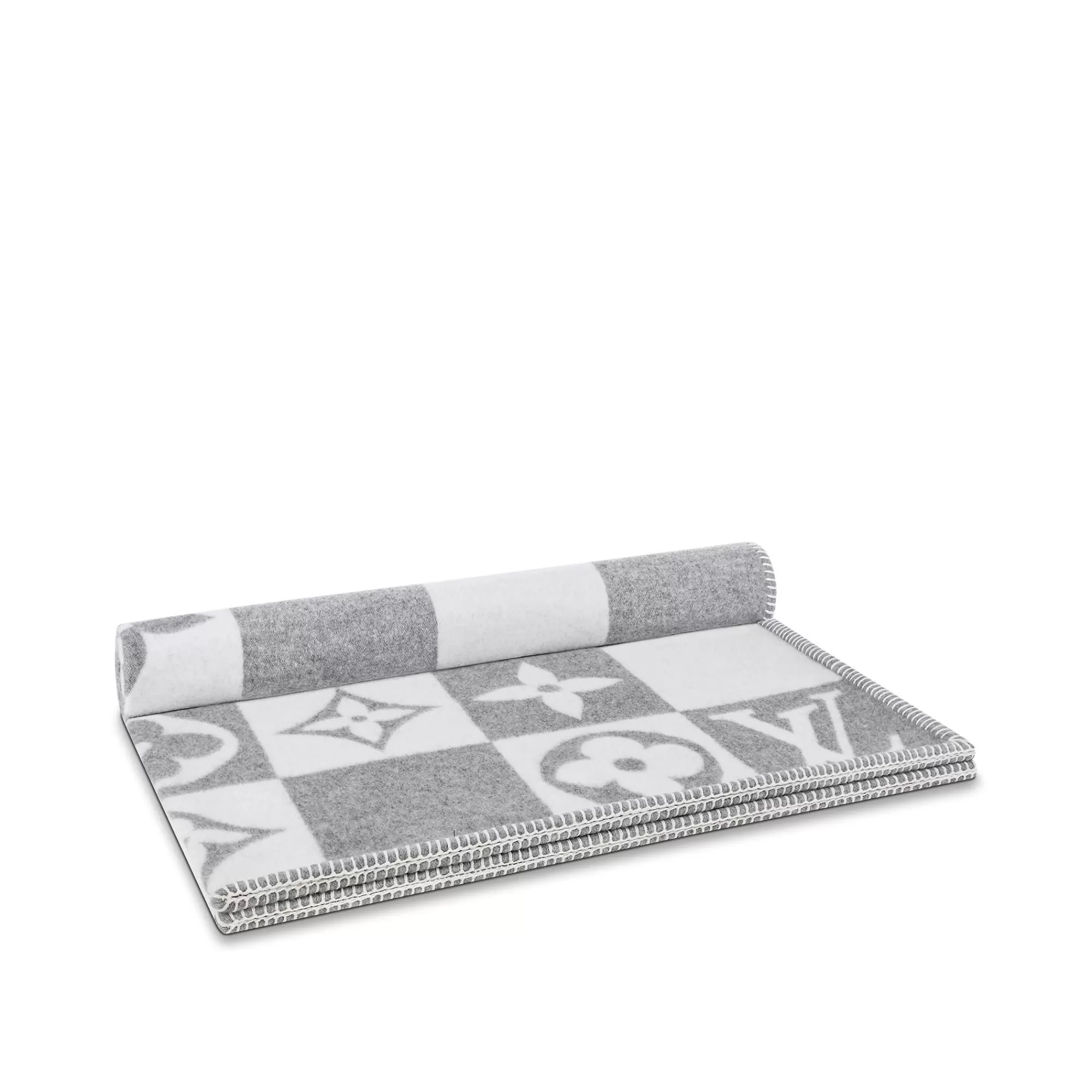 Hot Louis Vuitton Lv Checkmate Blanket Grey