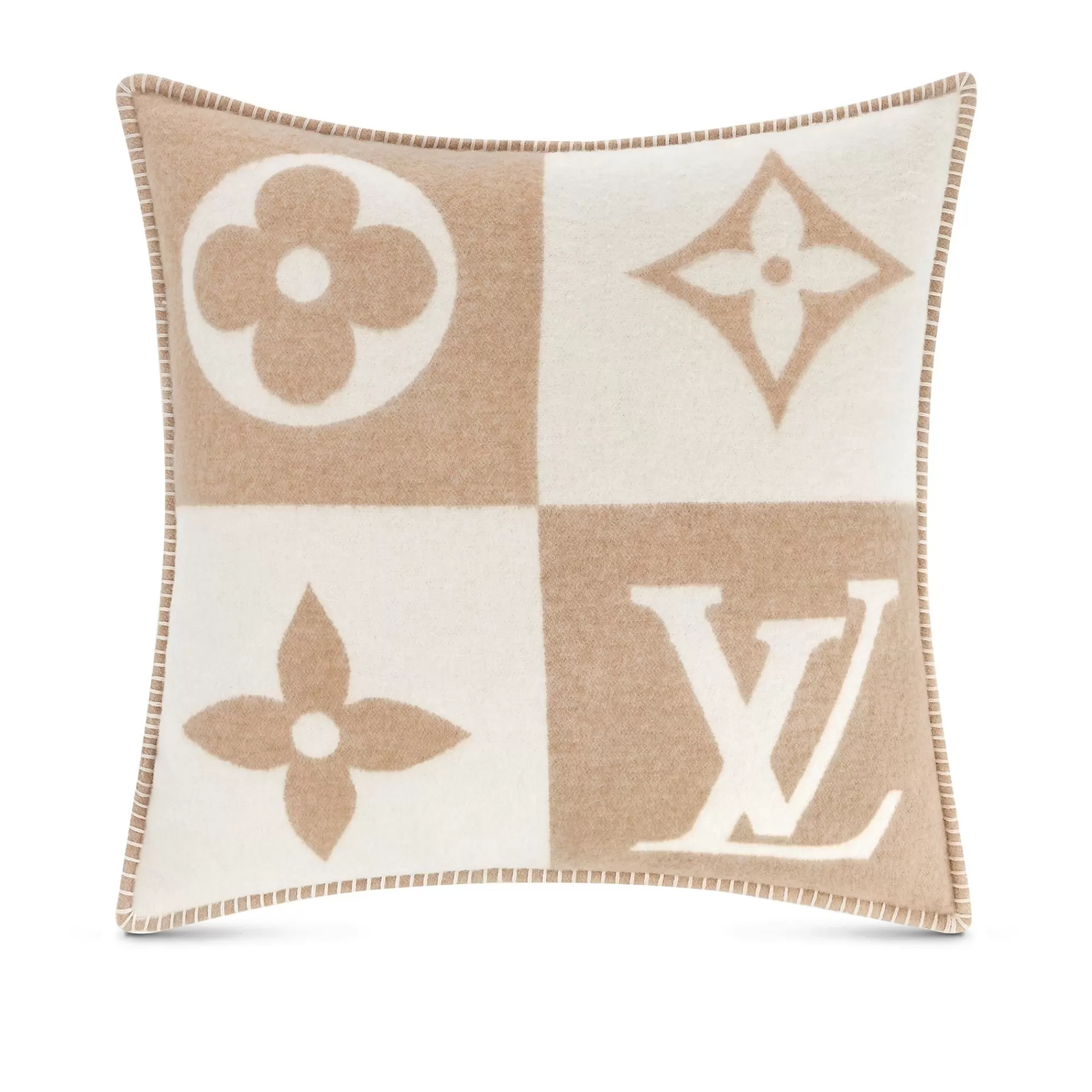 Online Louis Vuitton Lv Checkmate Cushion Beige