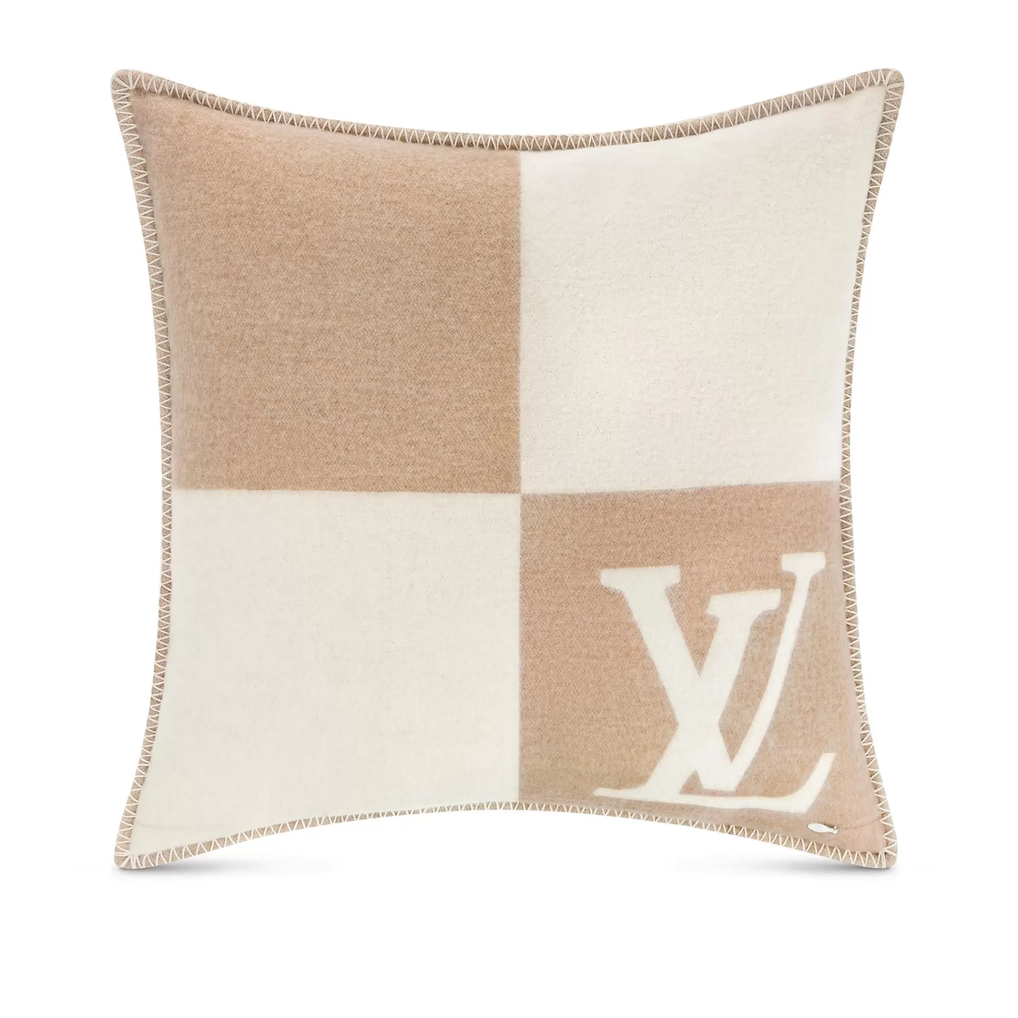 Online Louis Vuitton Lv Checkmate Cushion Beige