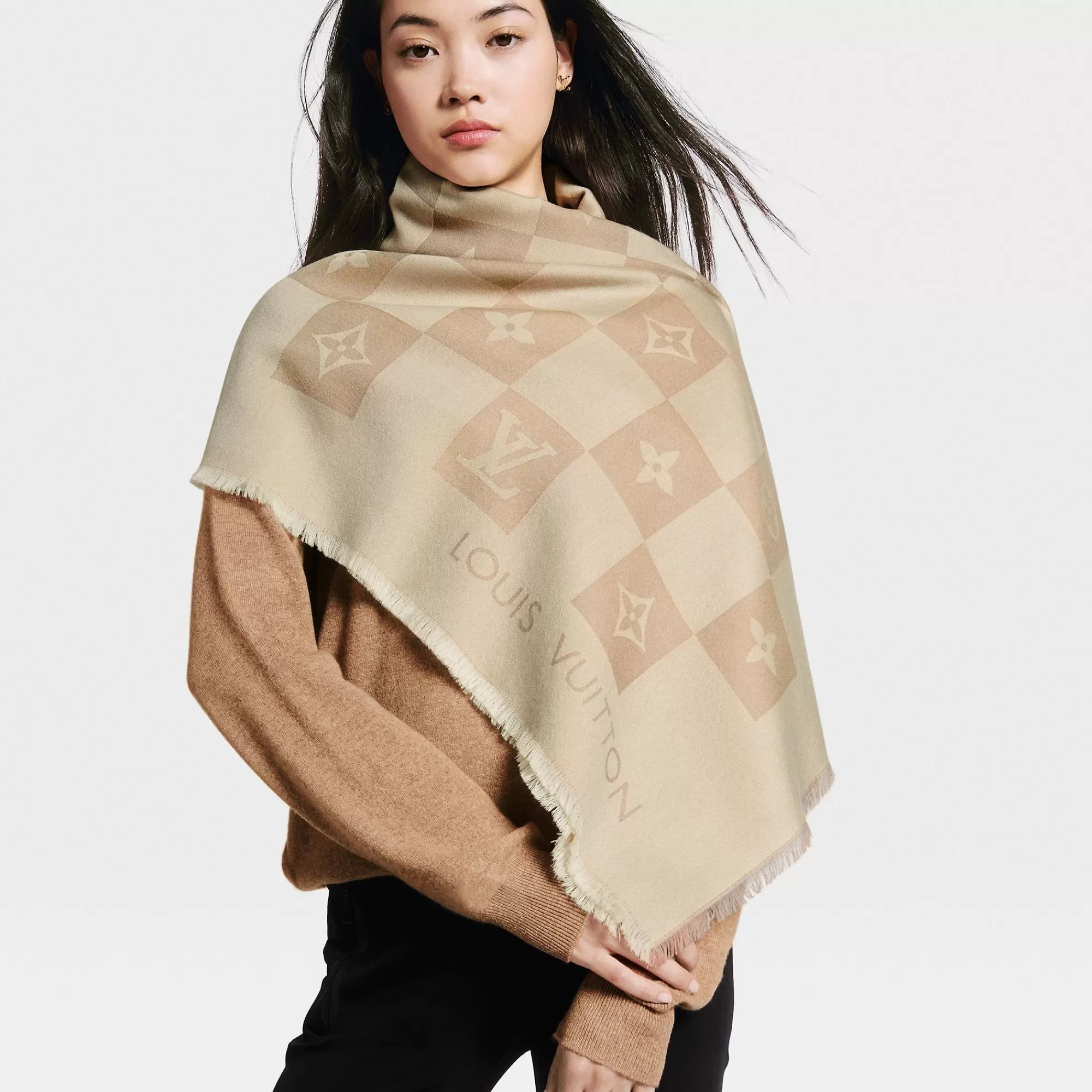 New Louis Vuitton Lv Checkmate Stole