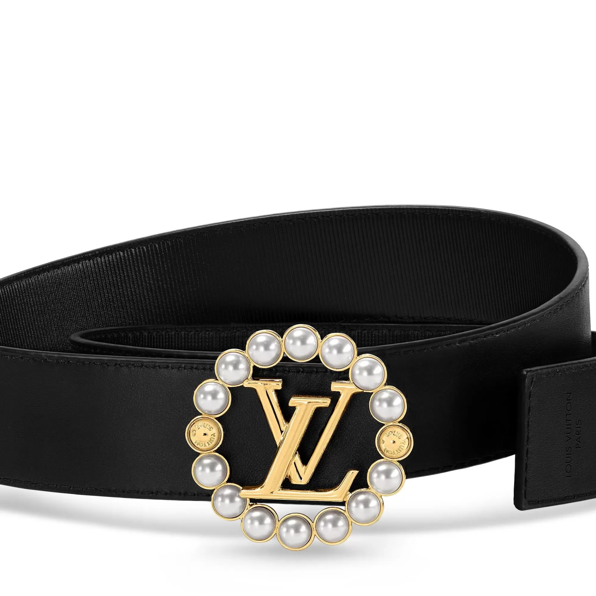 Sale Louis Vuitton Lv Circle Pearl 35Mm Reversible Belt