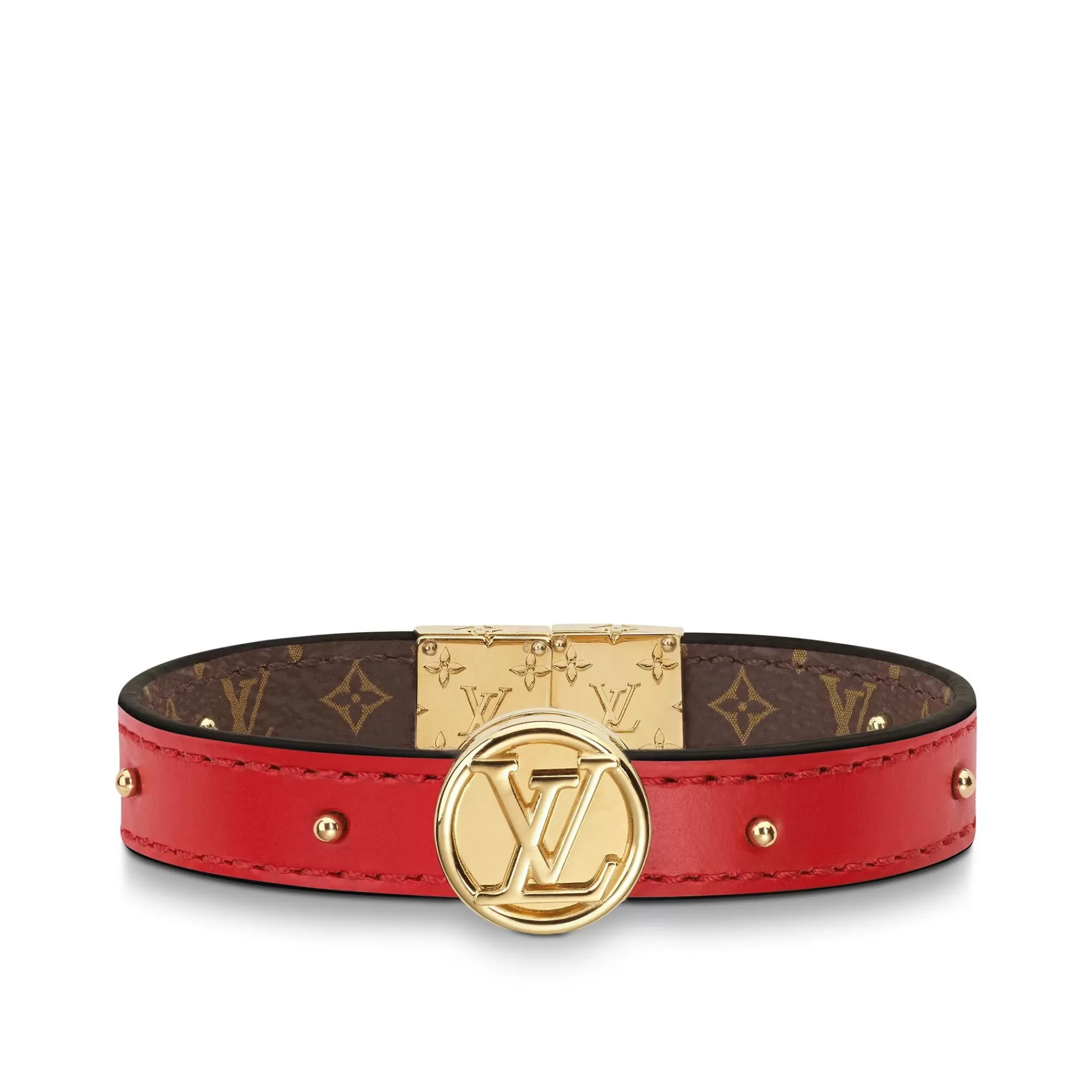 Online Louis Vuitton Lv Circle Reversible Bracelet Monogram Rouge