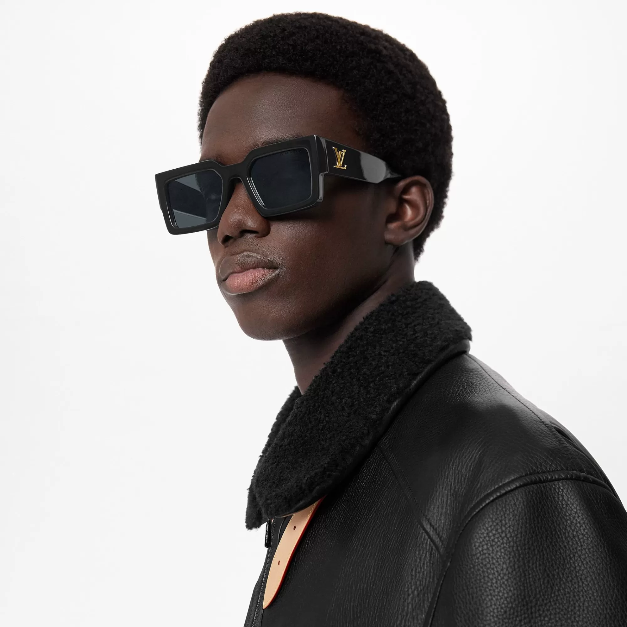 Outlet Louis Vuitton Lv Clash Square Sunglasses Black