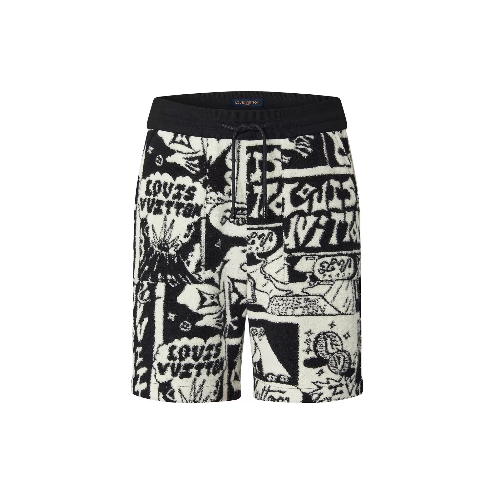Shop Louis Vuitton Lv Comics Fleece Short
