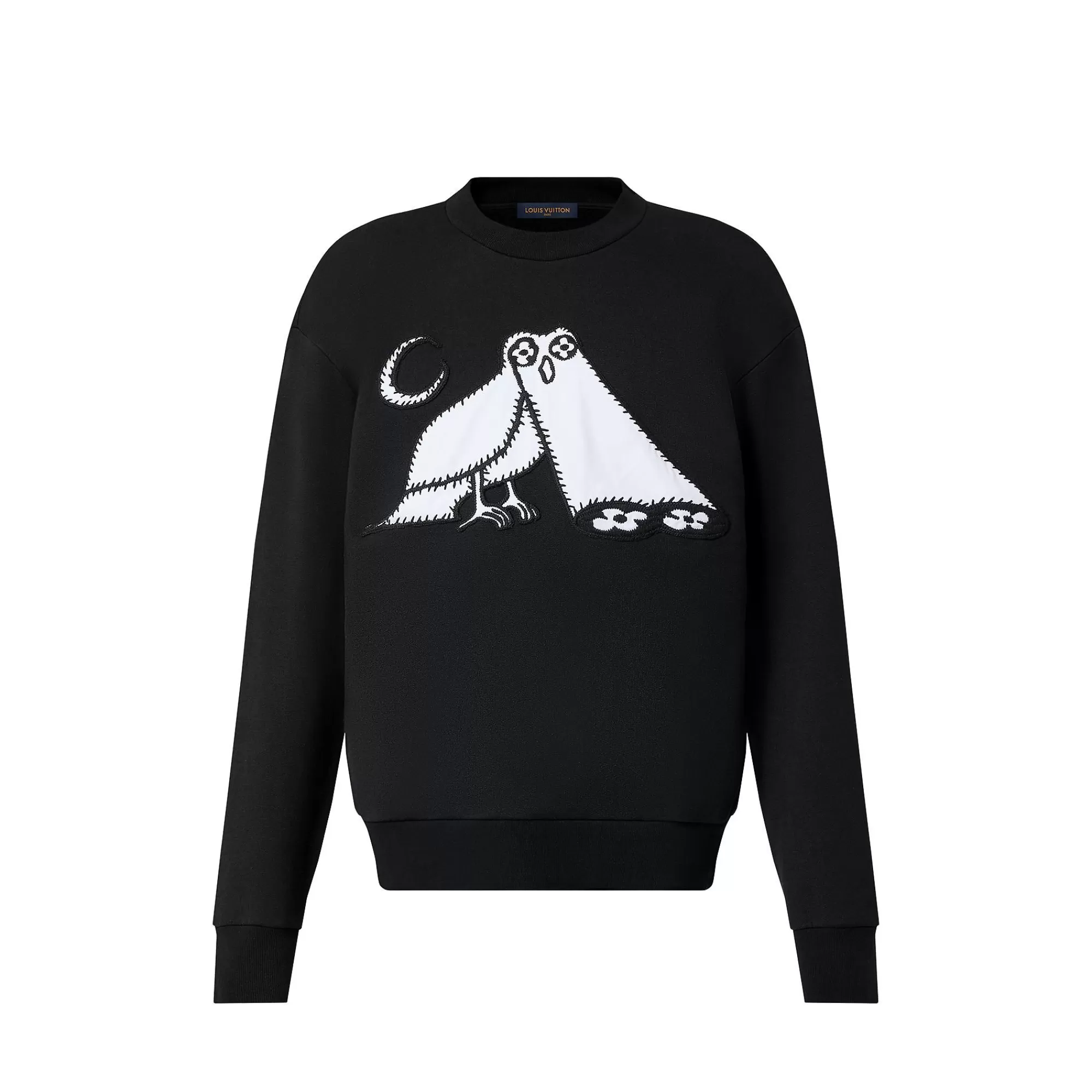Hot Louis Vuitton Lv Comics Owl Patch Crewneck