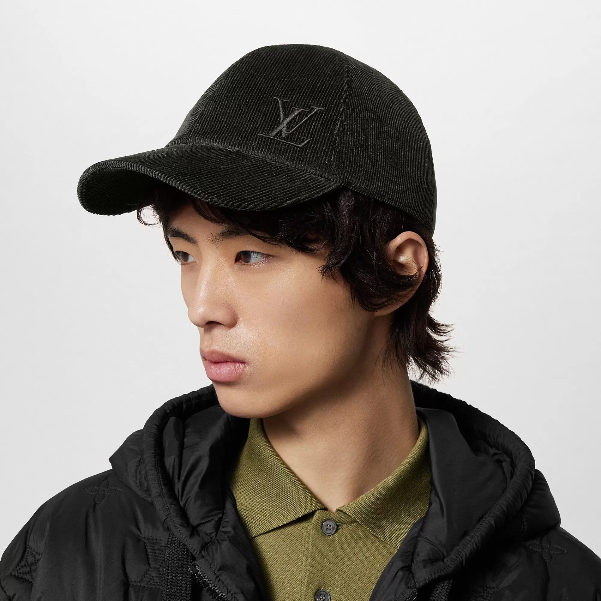 New Louis Vuitton Lv Corduroy Cap Dark Brown
