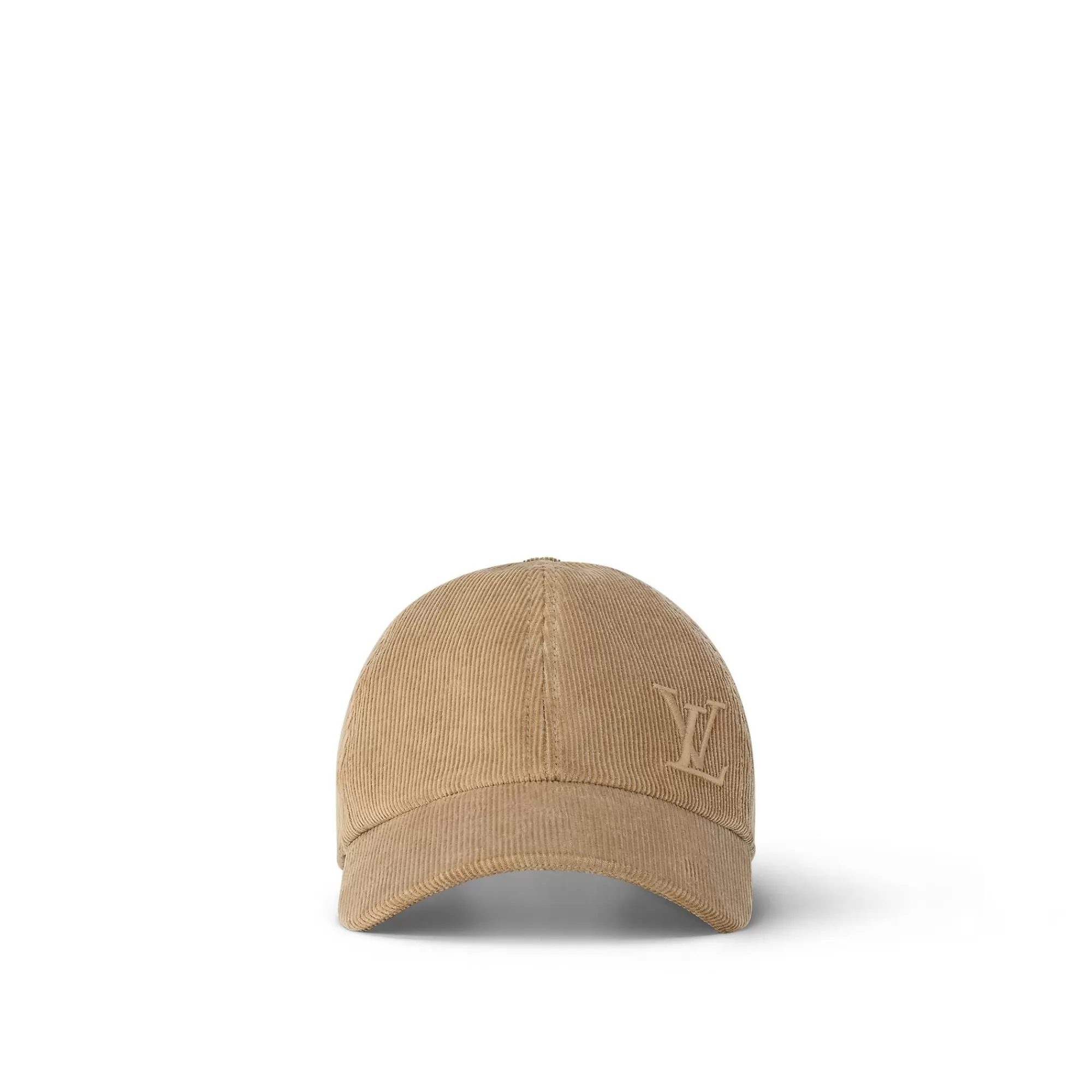 Fashion Louis Vuitton Lv Corduroy Cap Beige