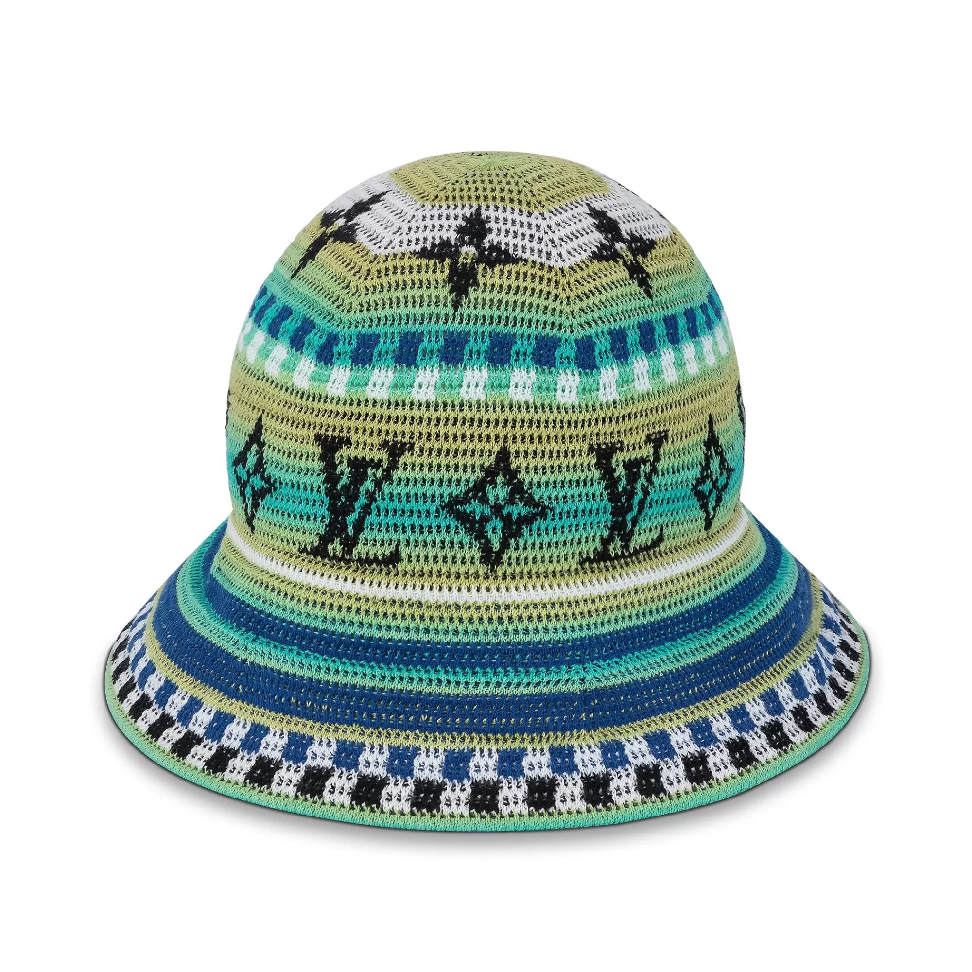 Hot Louis Vuitton Lv Crochet Stripes Bucket Hat