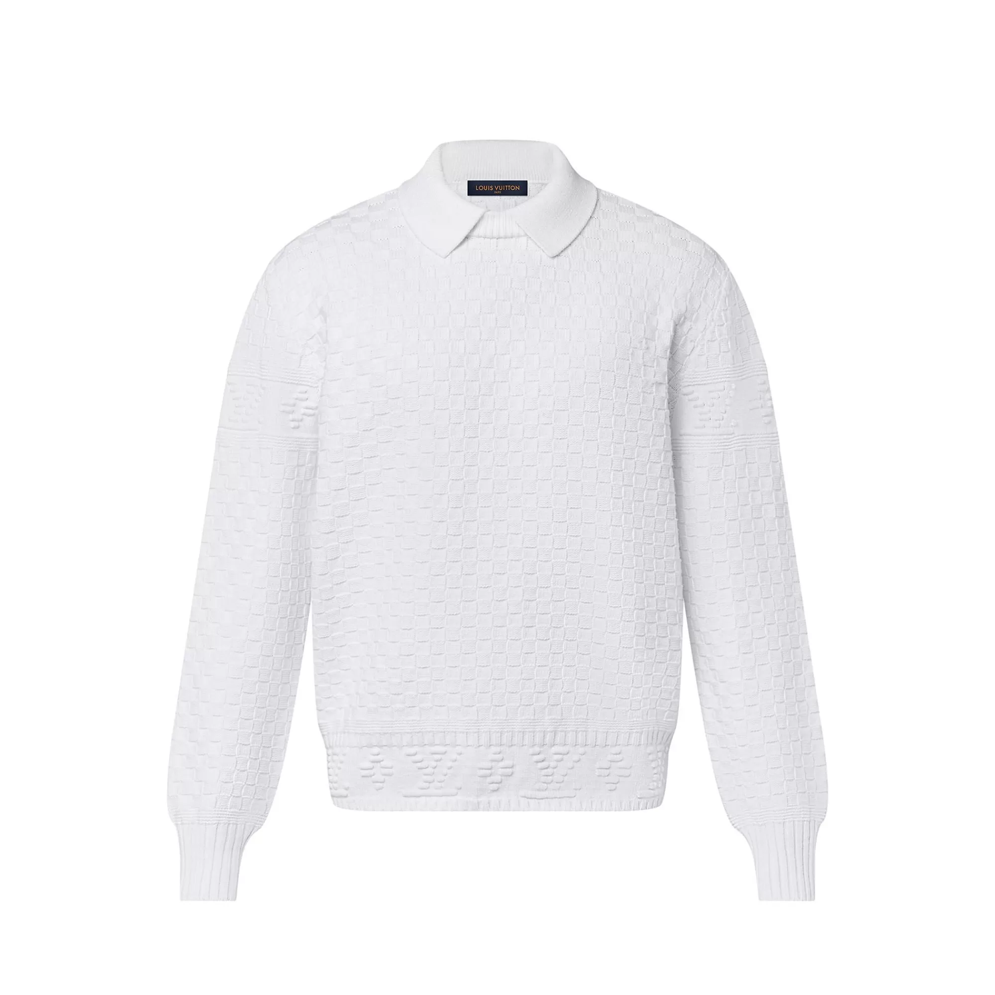 Shop Louis Vuitton Lv Damier Wool Blend Pullover