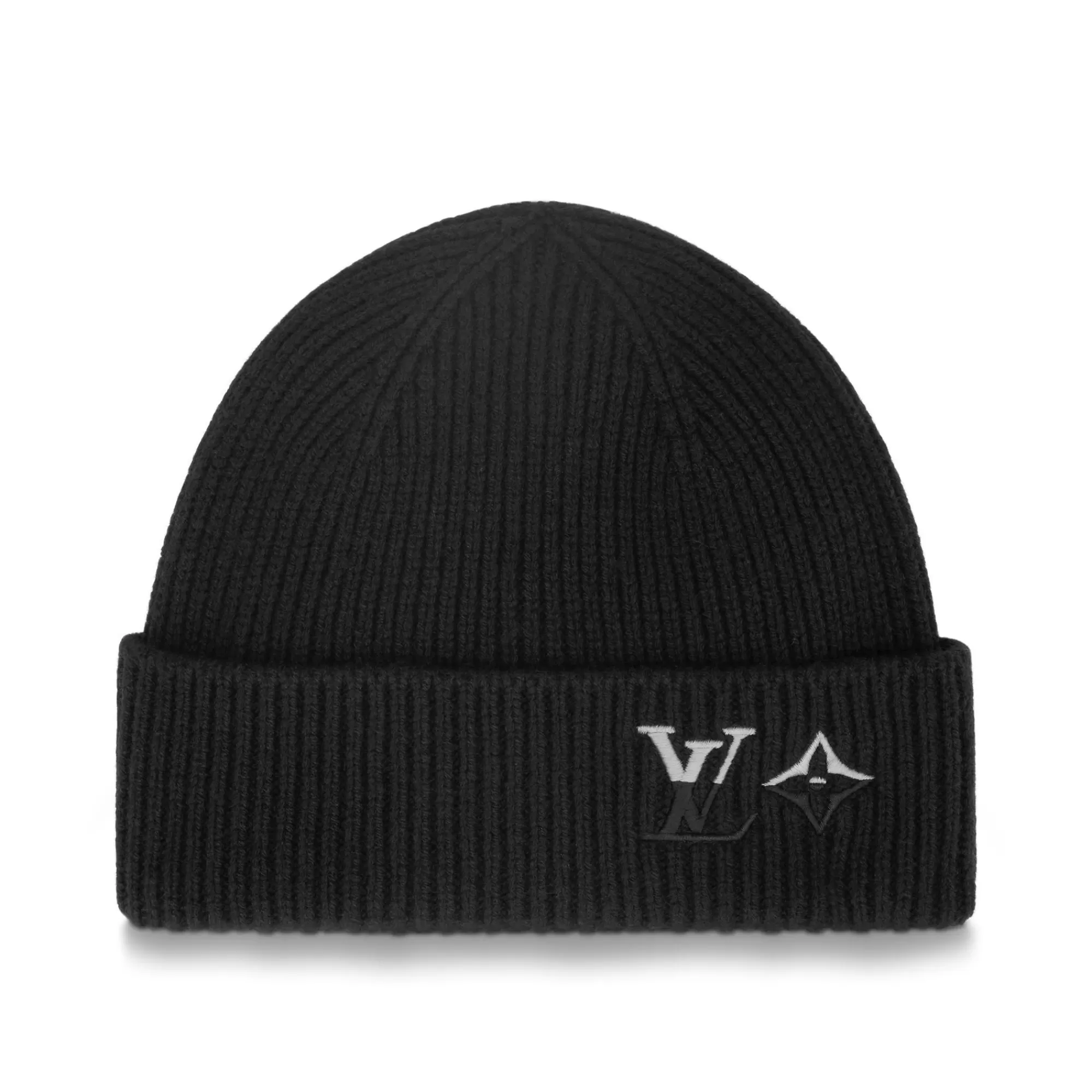 Shop Louis Vuitton Lv Dual Beanie Black