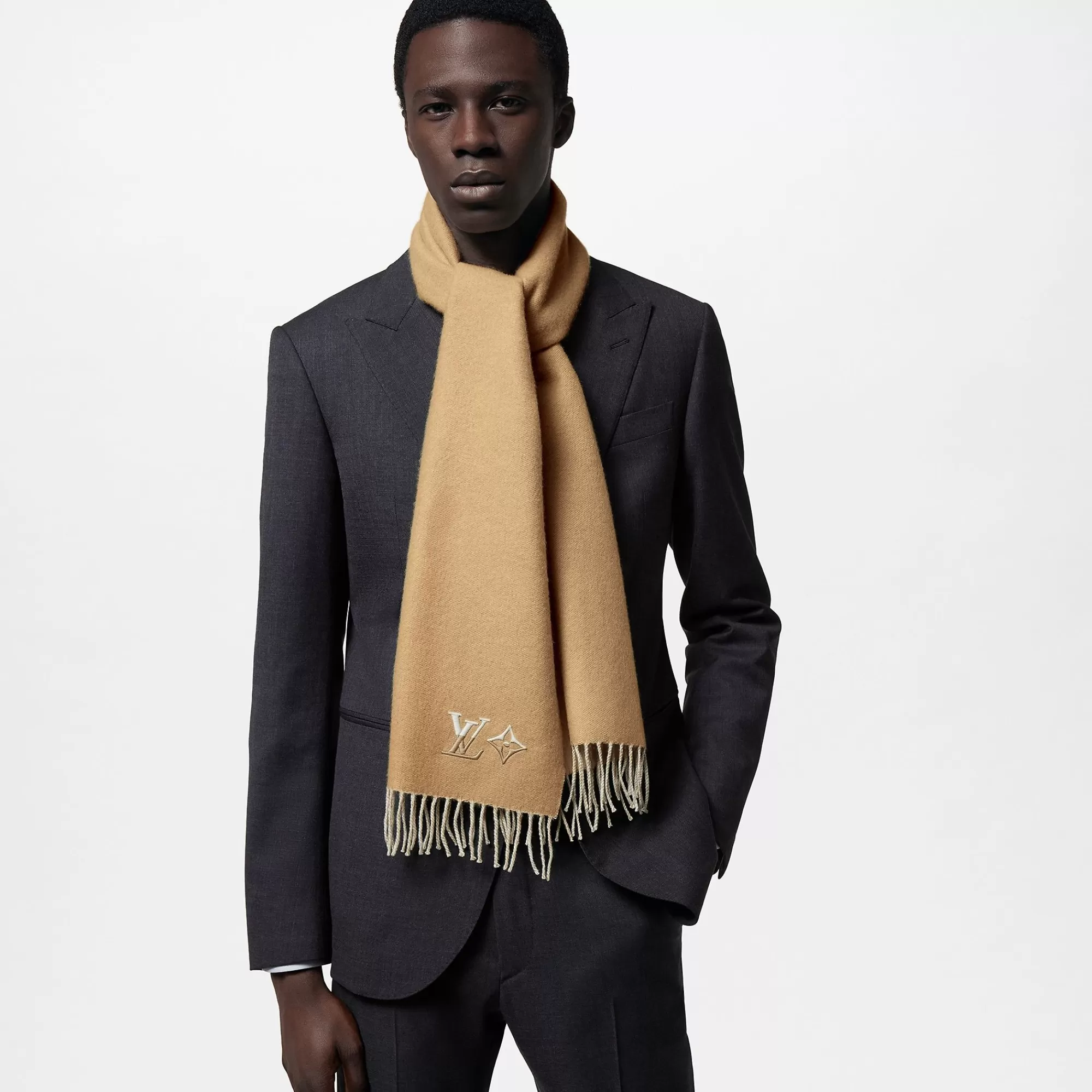 Online Louis Vuitton Lv Dual Scarf Beige