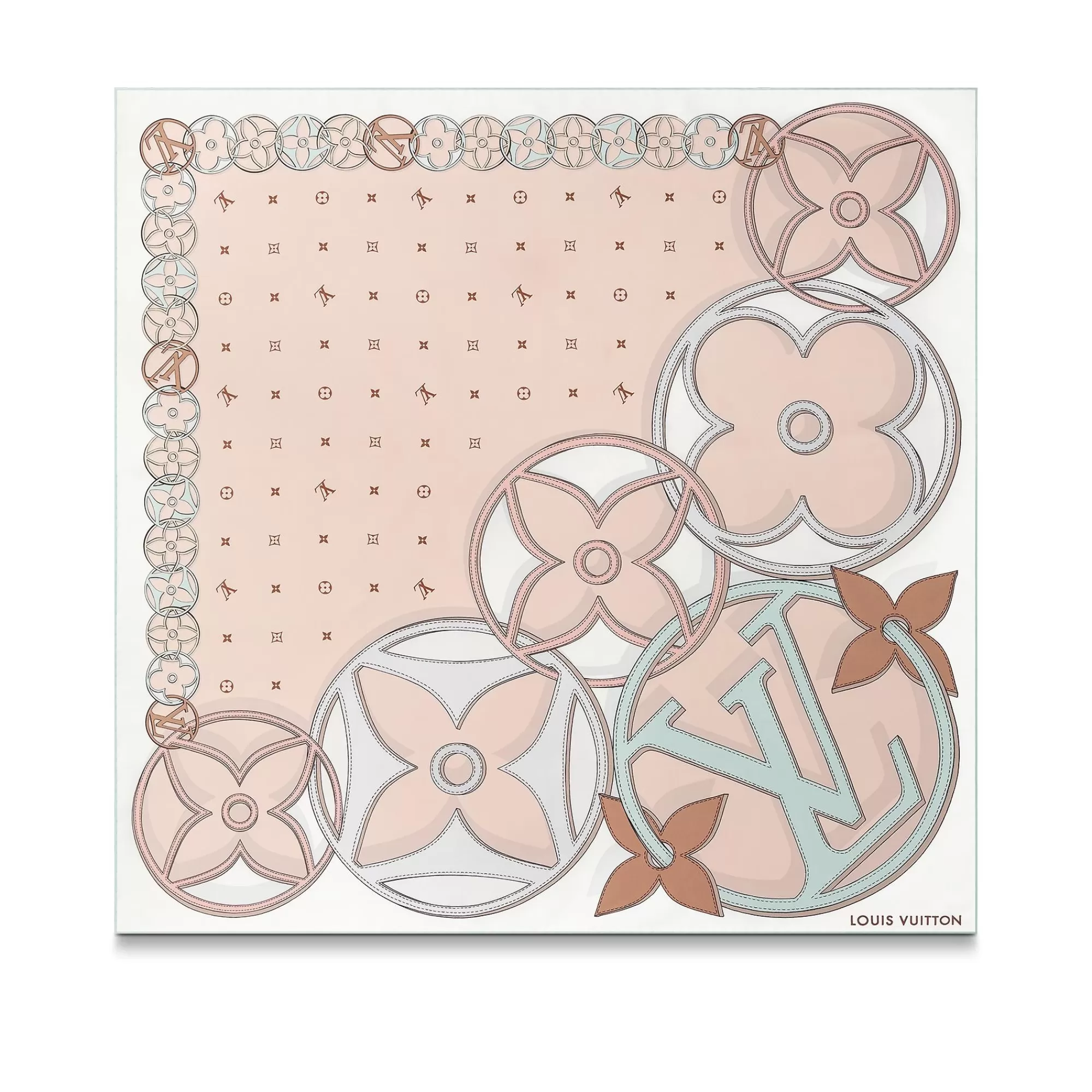Hot Louis Vuitton Lv Duality Square 90 Beige