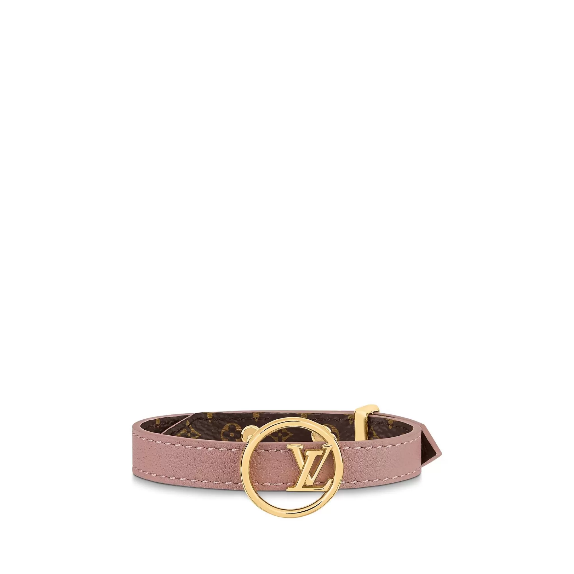 Best Sale Louis Vuitton Lv Eclipse Leather Bracelet Pink Angelique