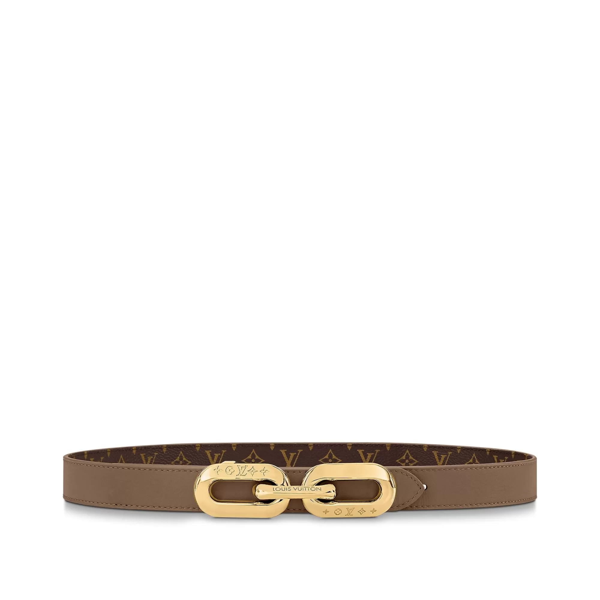 Sale Louis Vuitton Lv Edge 25Mm Reversible Belt Beige