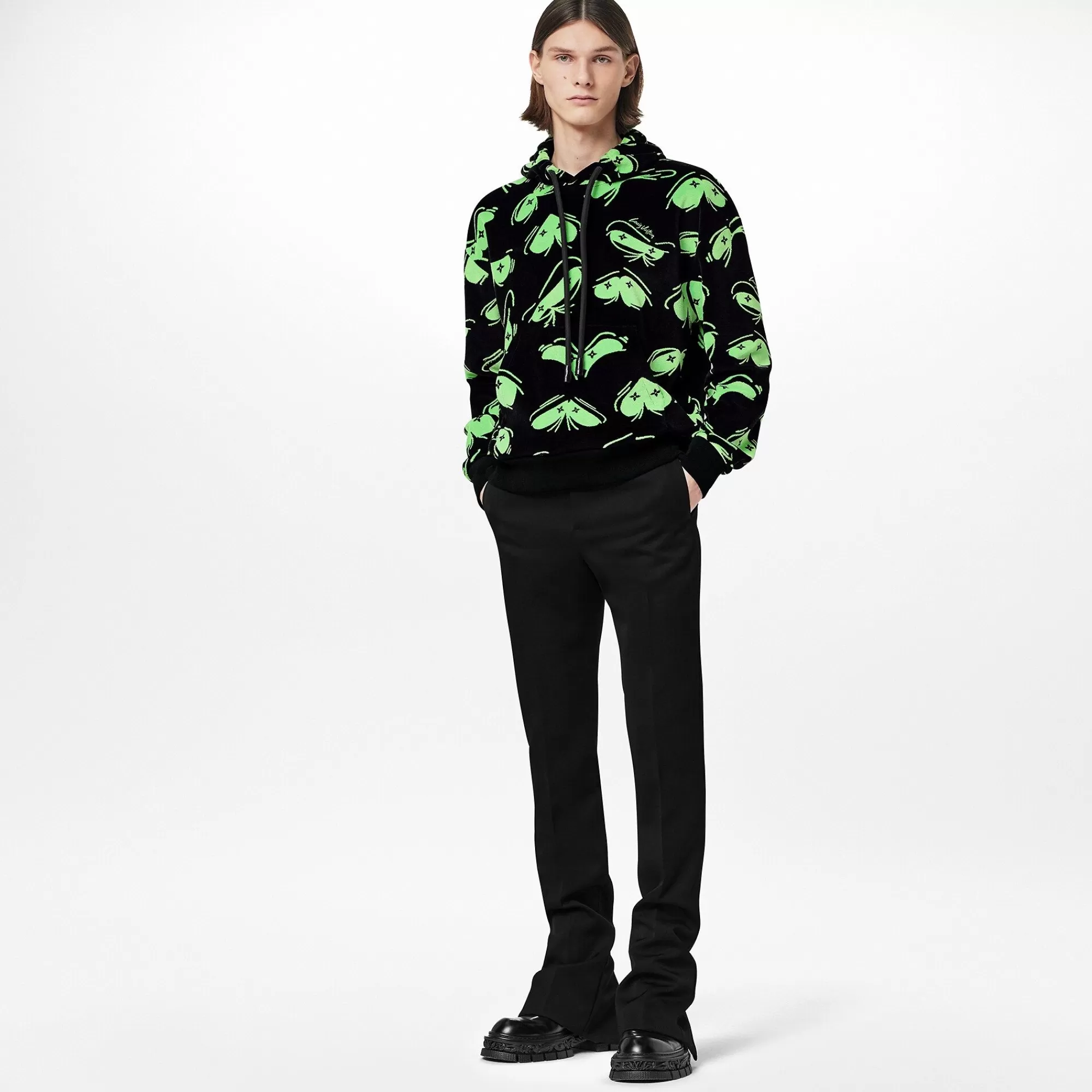 Sale Louis Vuitton Lv Eyes Graphic Jacquard Hoodie
