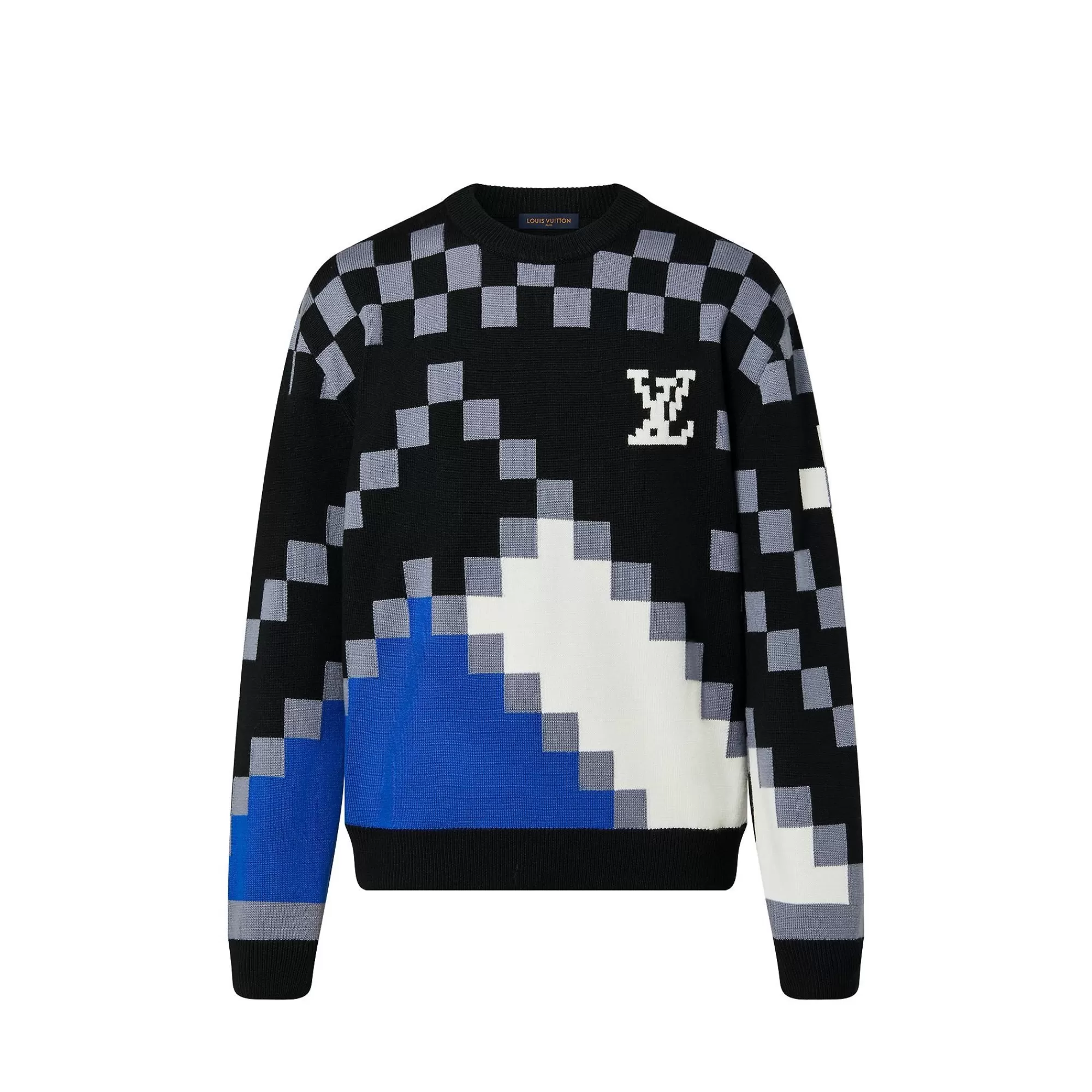 Store Louis Vuitton Lv Fair Isle Macro Crewneck