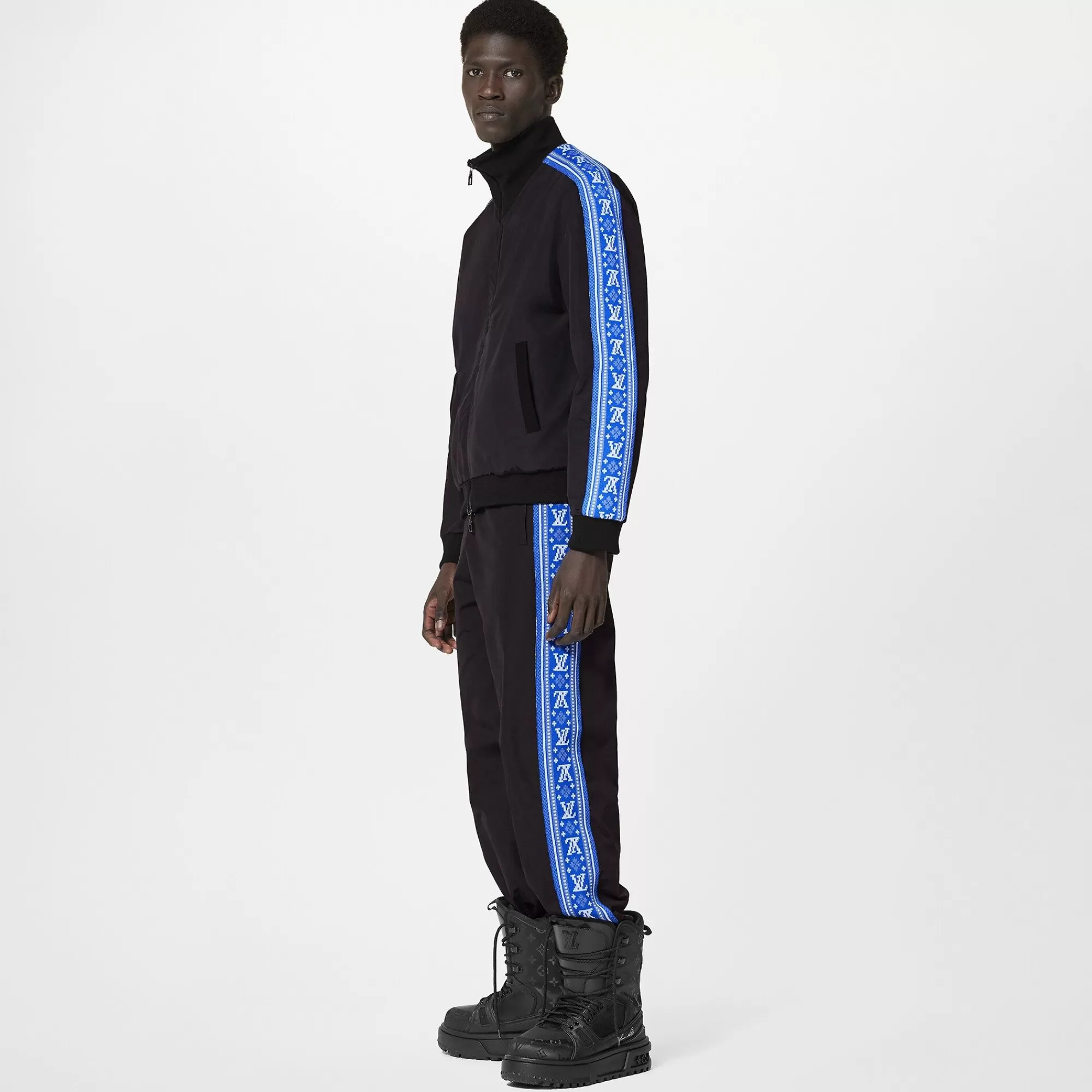 Clearance Louis Vuitton Lv Fair Isle Stripes Nylon Tracksuit