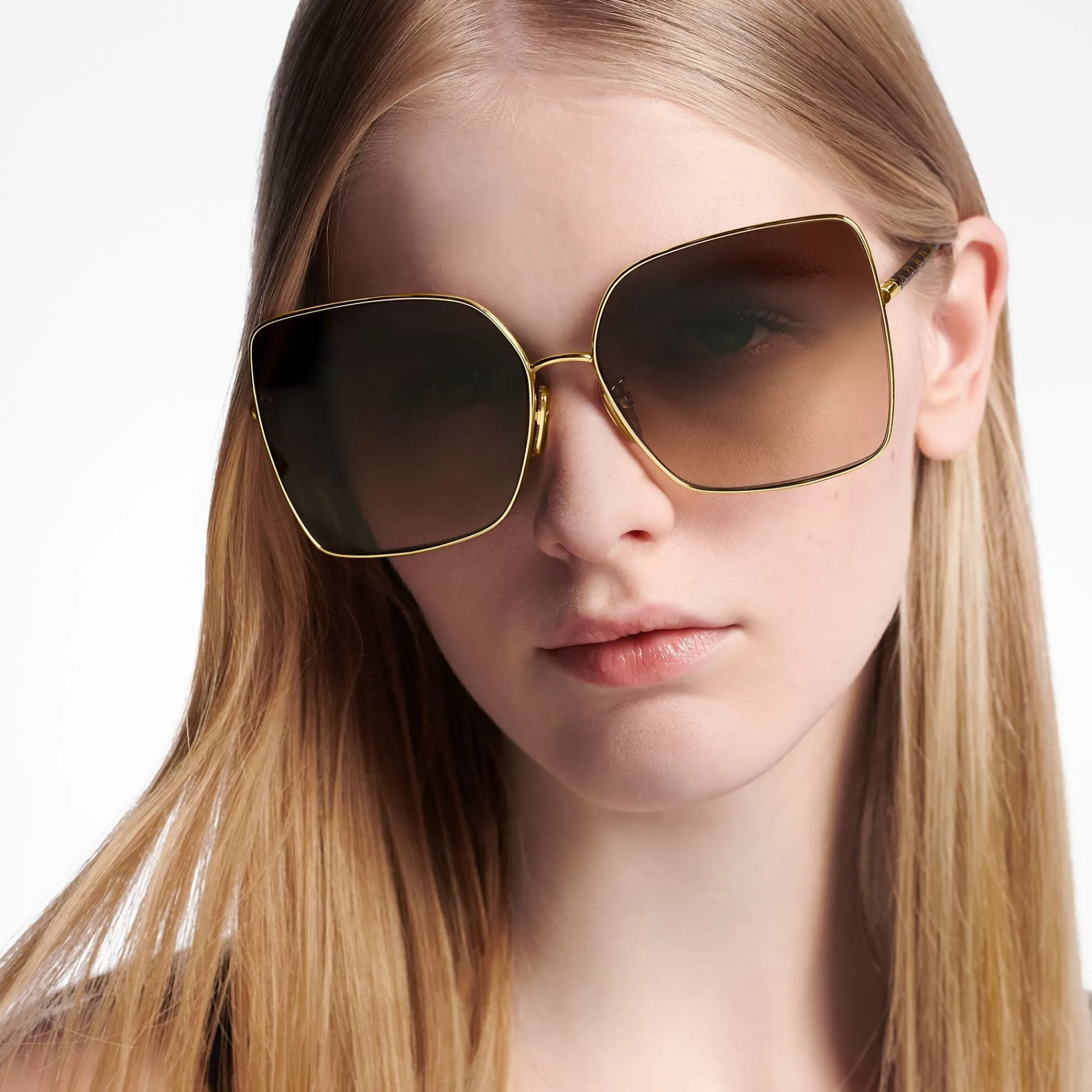 Hot Louis Vuitton Lv First Metal Square Sunglasses