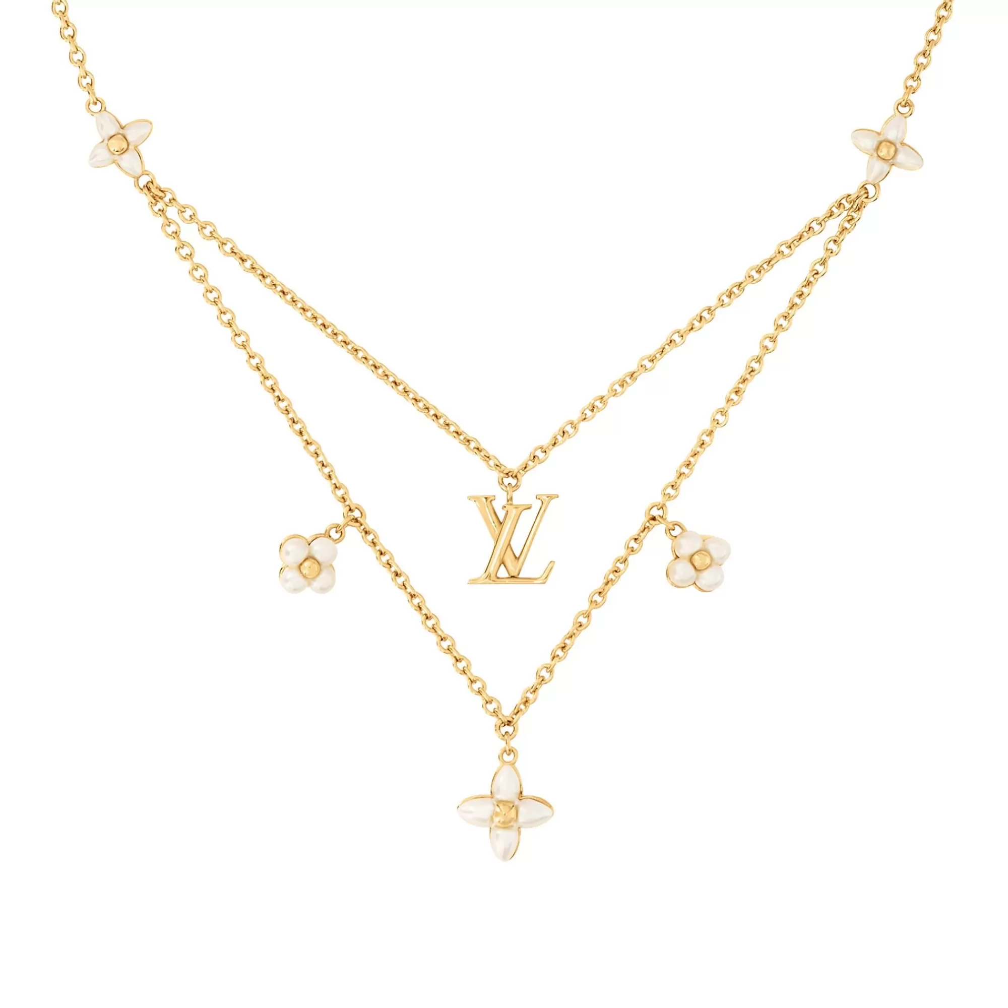 Best Louis Vuitton Lv Floragram Necklace