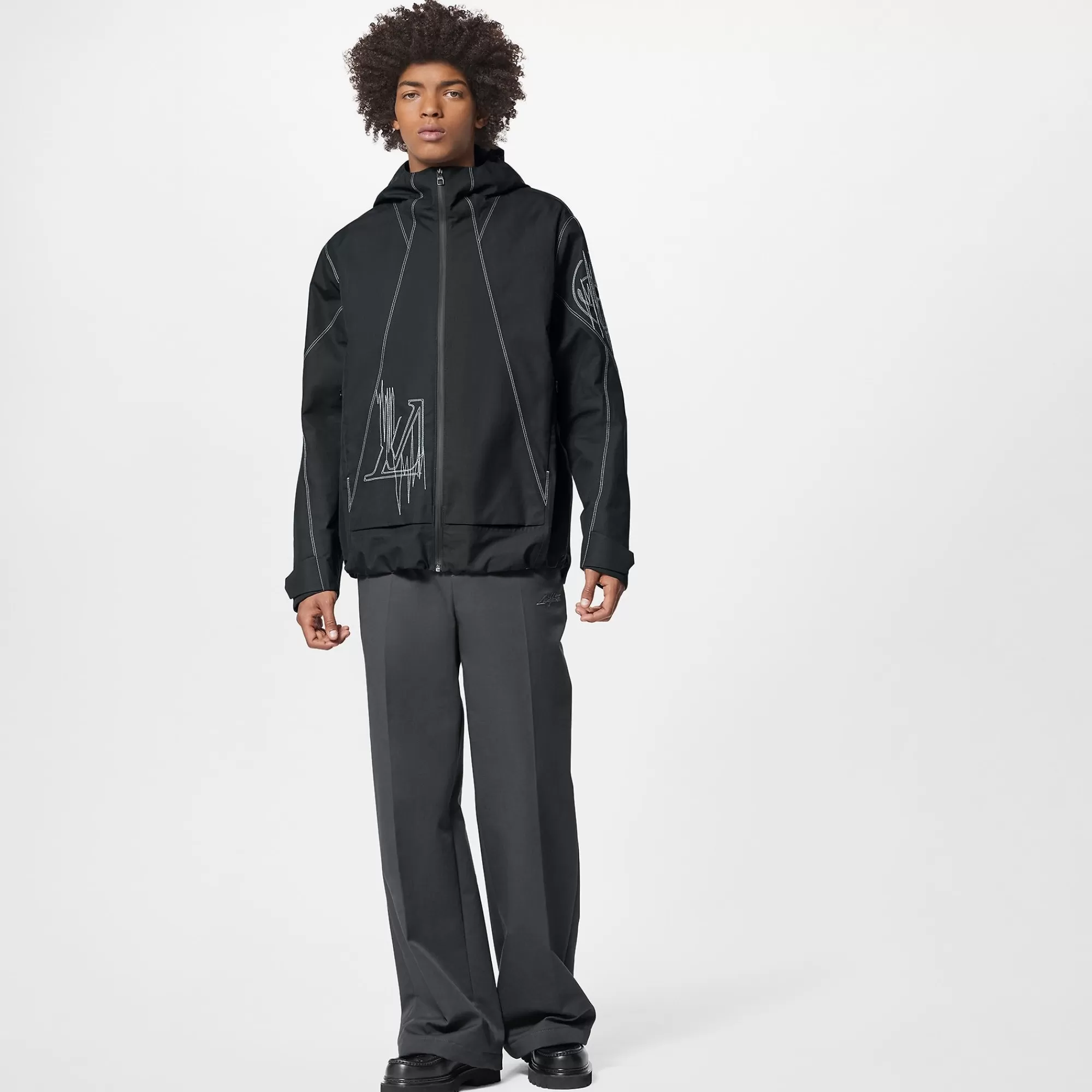 Cheap Louis Vuitton Lv Frequency Technical Hooded Blouson