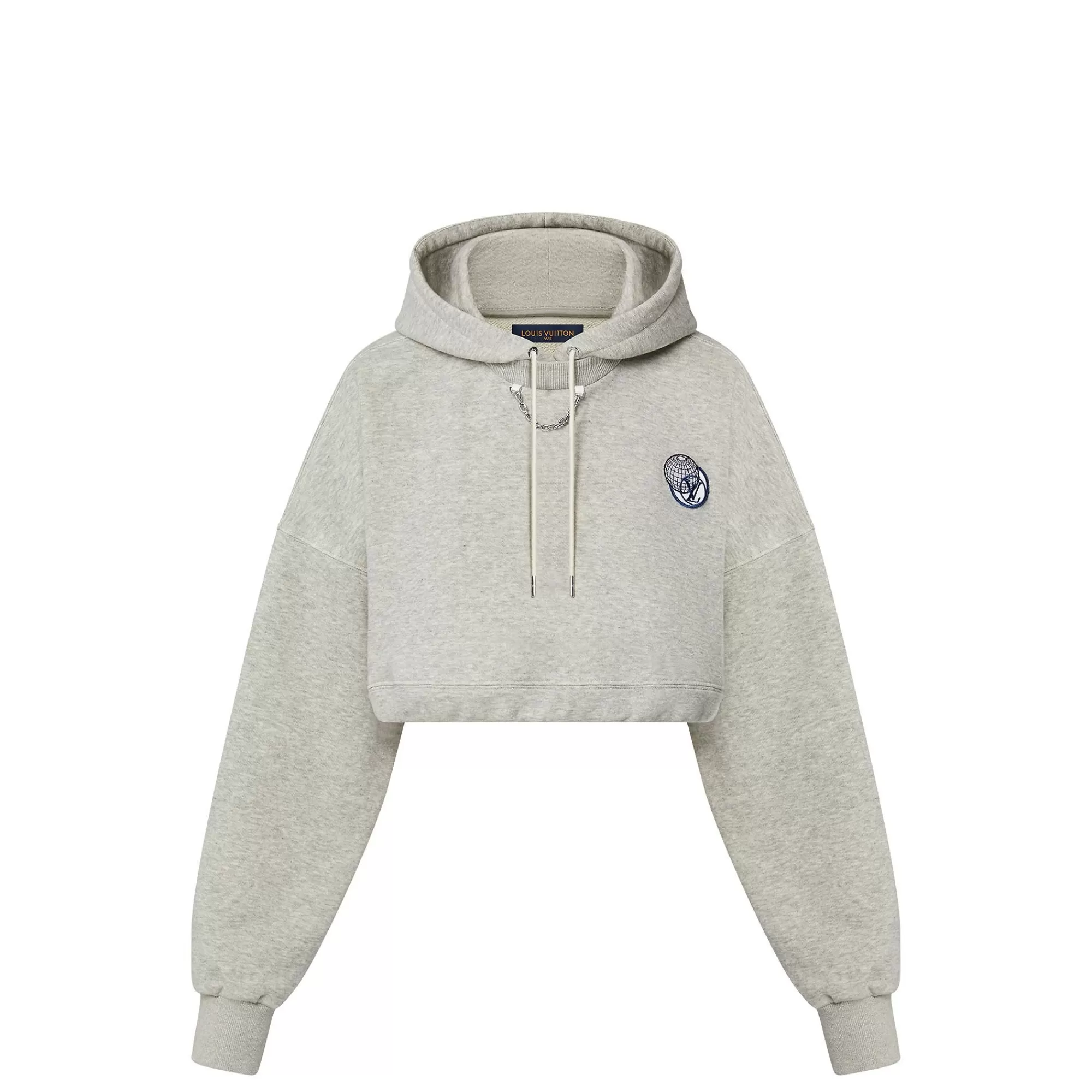 Best Louis Vuitton Lv Globe Cropped Hoodie