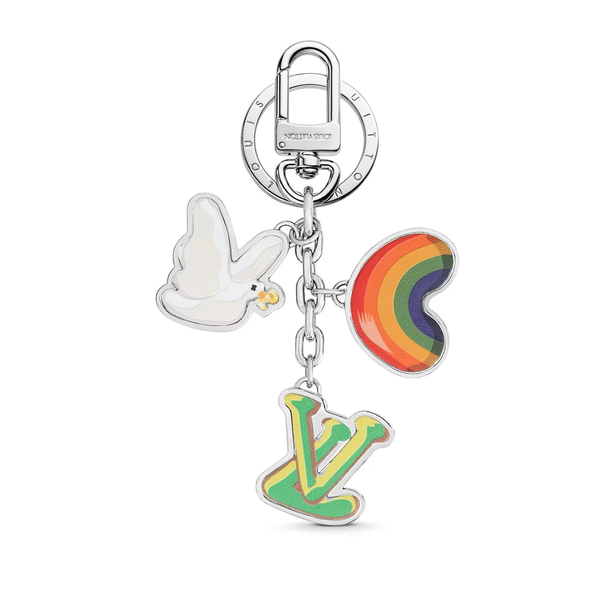 New Louis Vuitton Lv Good Vibes Bag Charm And Key Holder