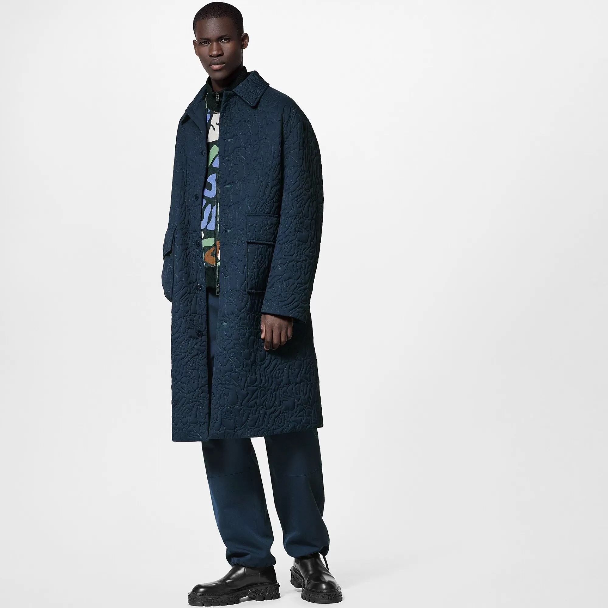 Cheap Louis Vuitton Lv Graphic Light Padded Coat