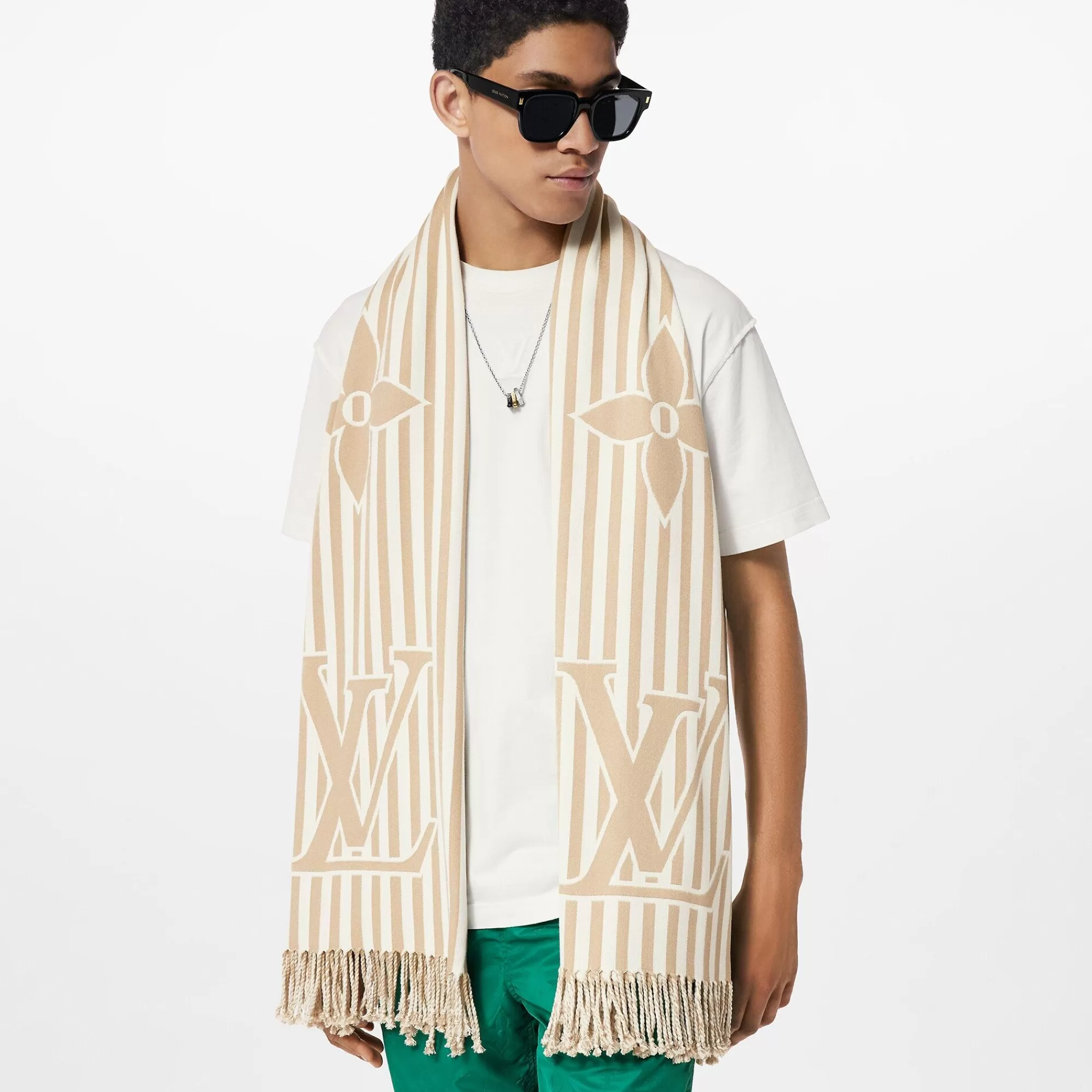 Flash Sale Louis Vuitton Lv Graphical Beach Blanket Beige