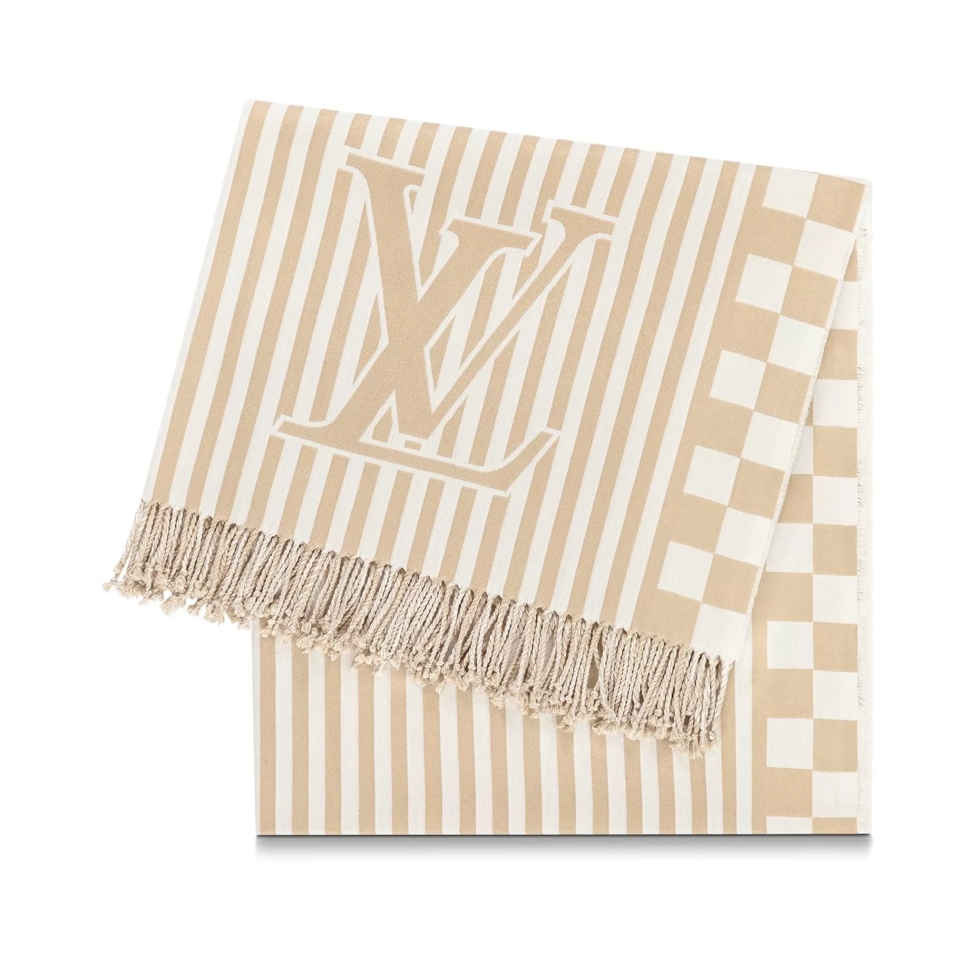 Flash Sale Louis Vuitton Lv Graphical Beach Blanket Beige