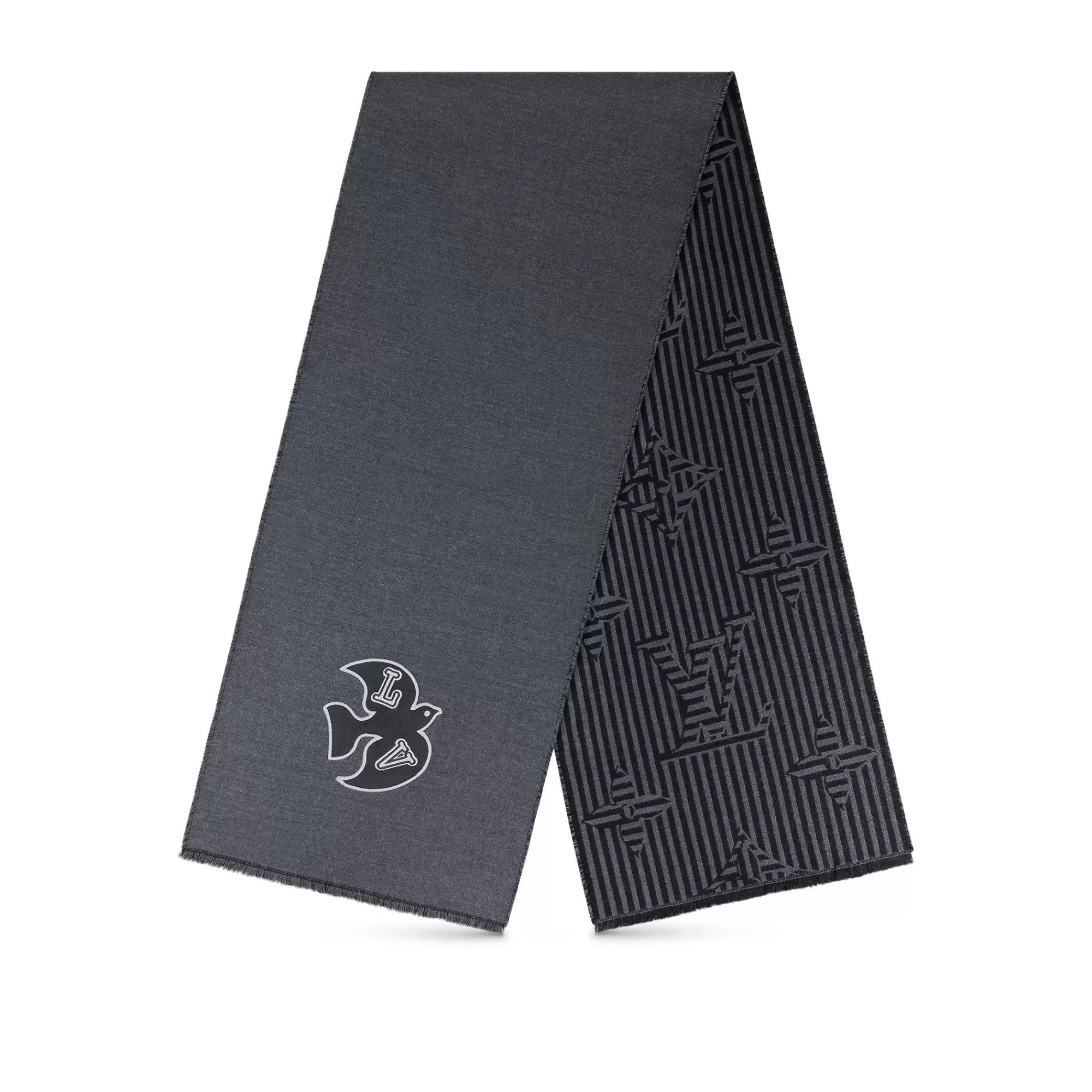 New Louis Vuitton Lv Harmony Scarf Anthracite