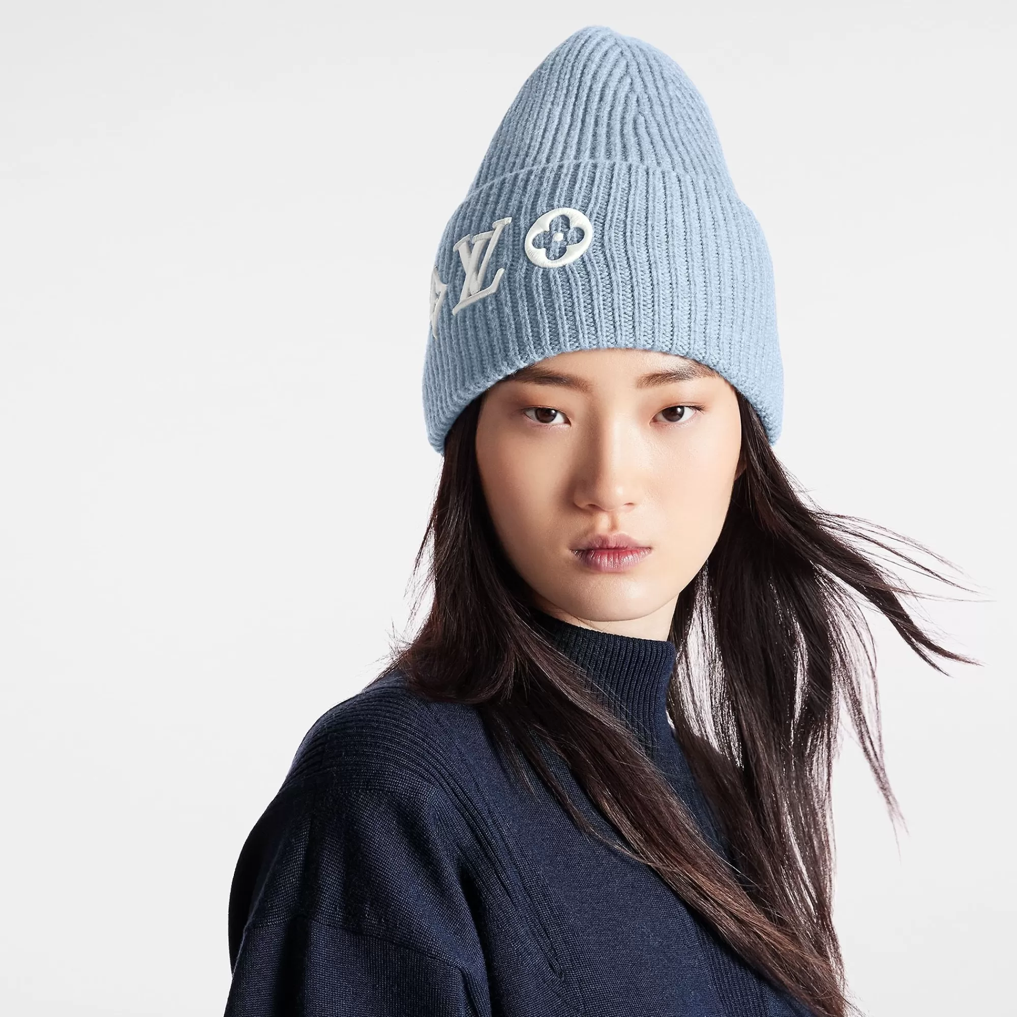 Best Louis Vuitton Lv Headline Beanie Light Blue