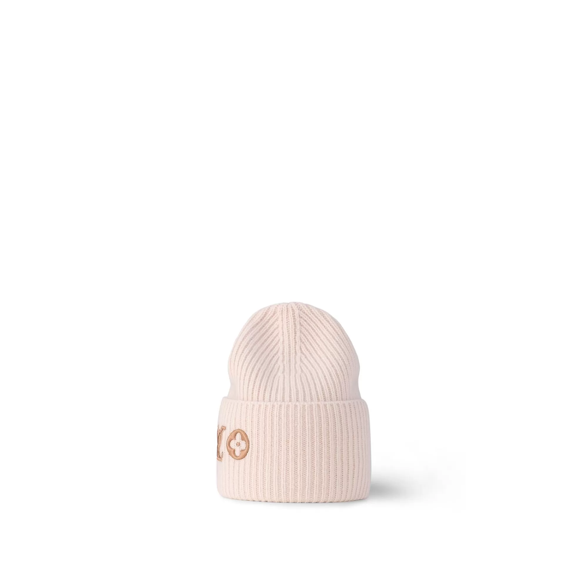 Fashion Louis Vuitton Lv Headline Beanie Beige Rose