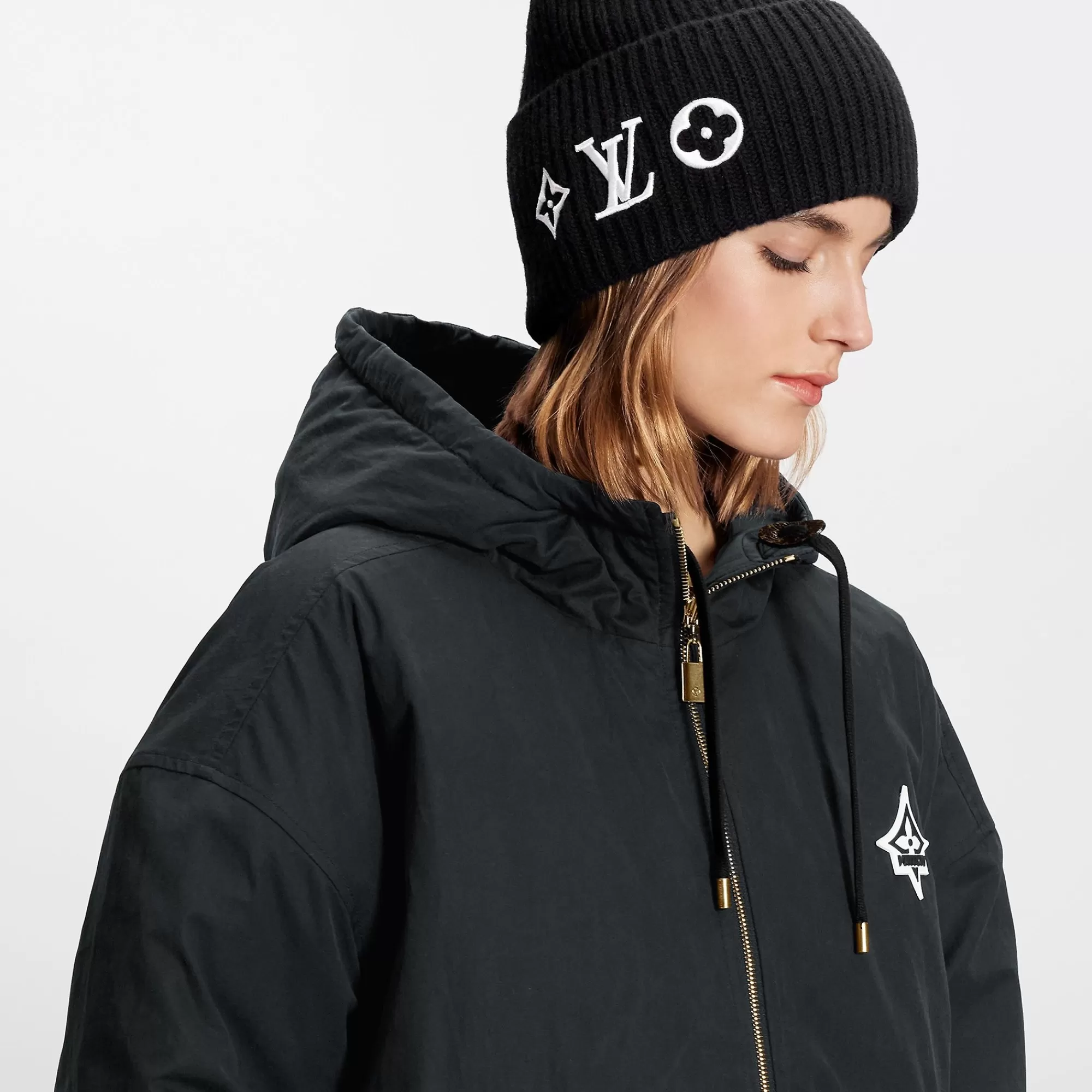 Discount Louis Vuitton Lv Headline Beanie Black