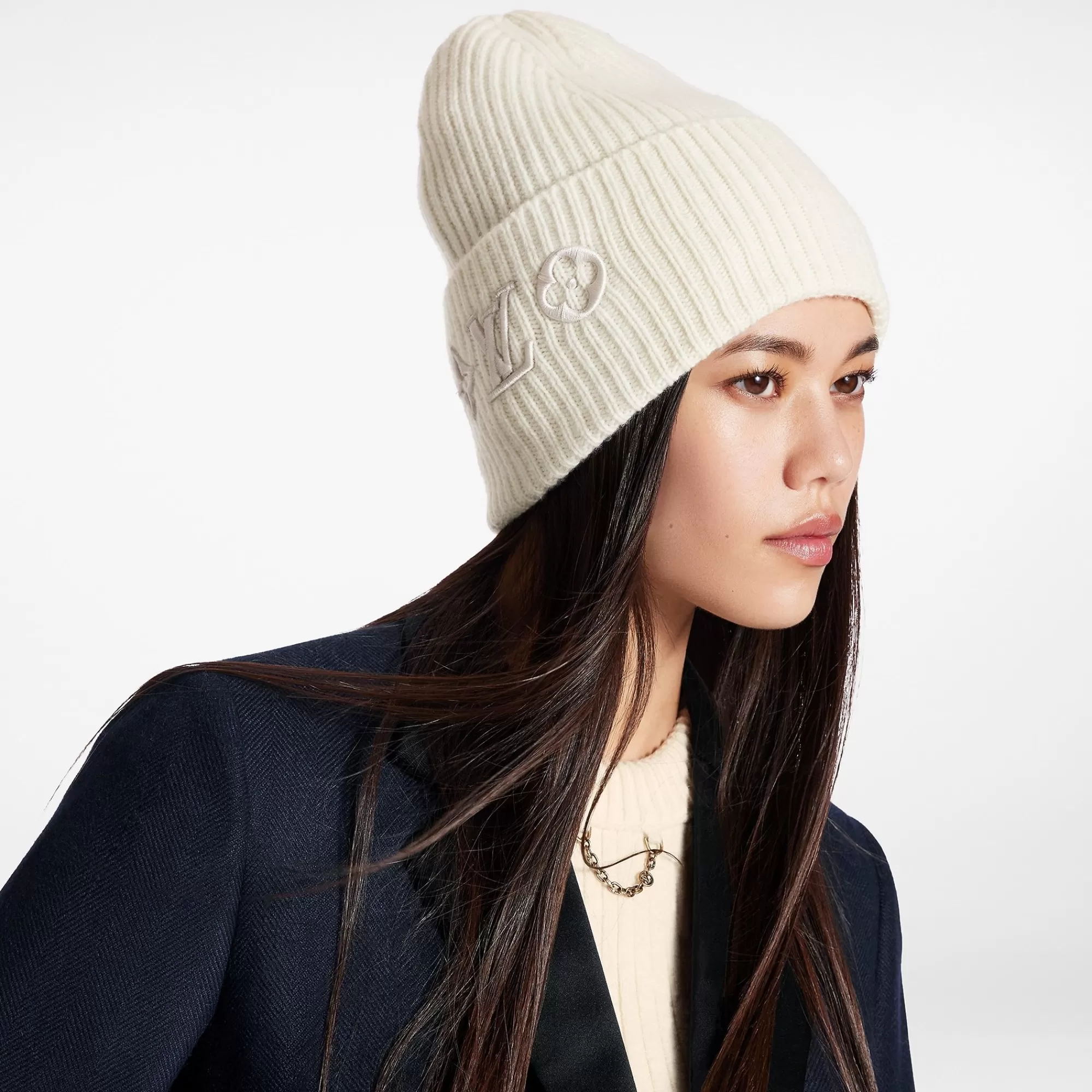 Cheap Louis Vuitton Lv Headline Beanie White