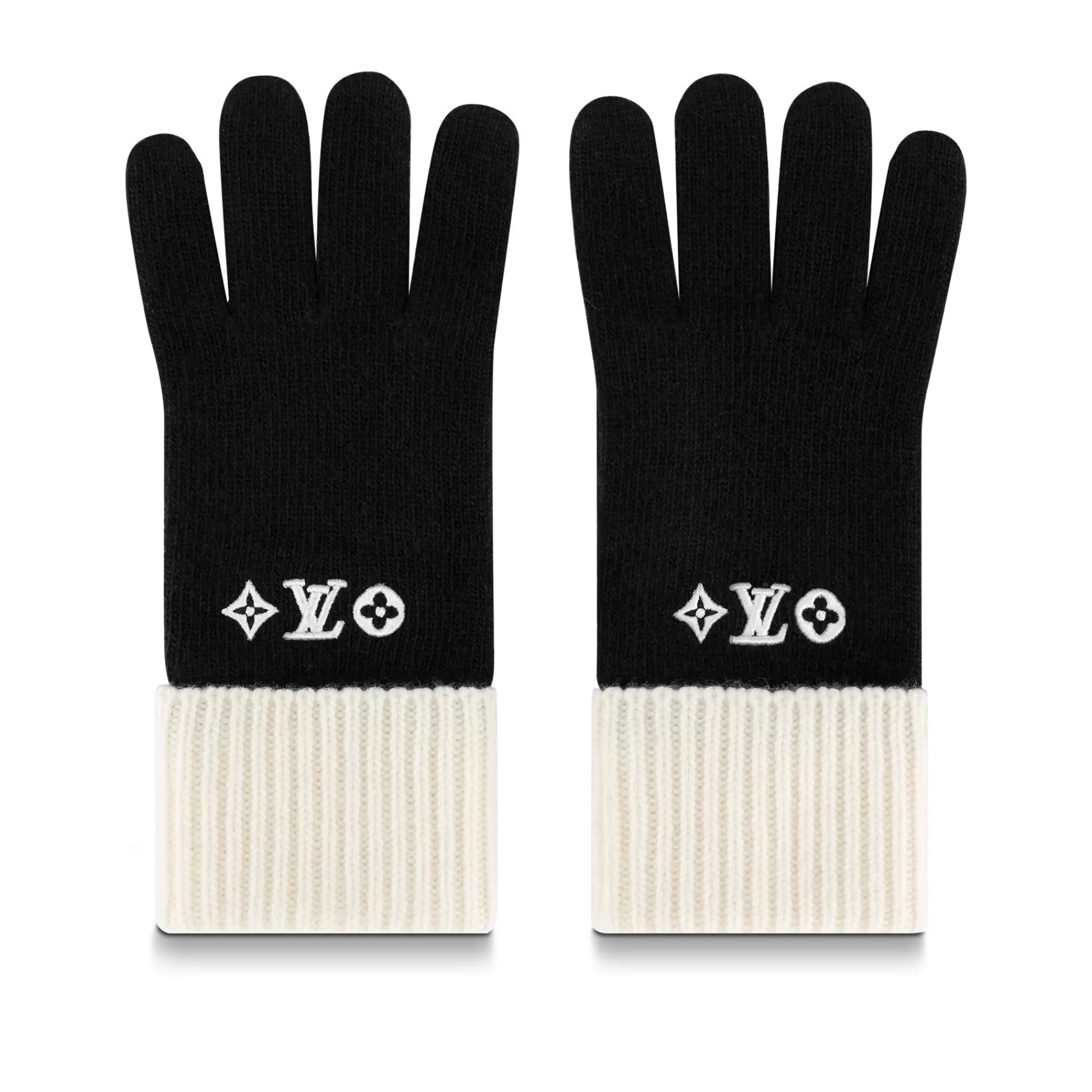 Shop Louis Vuitton Lv Headline Gloves Black