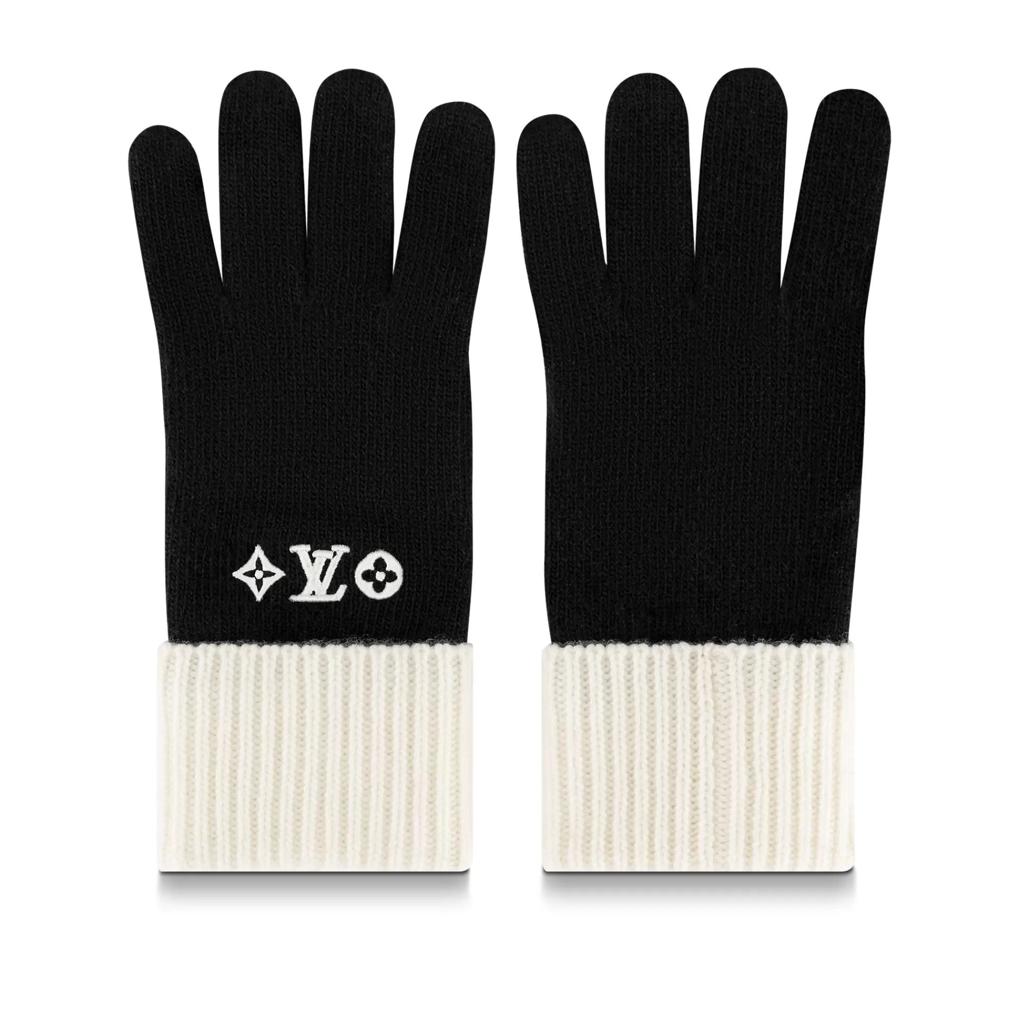 Shop Louis Vuitton Lv Headline Gloves Black
