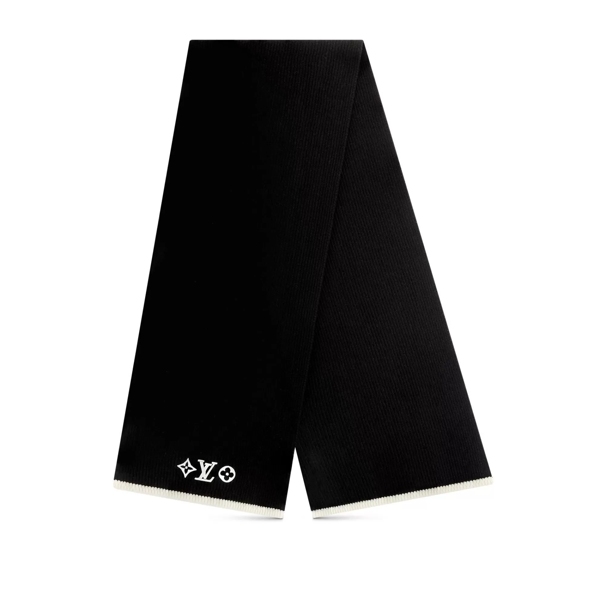 Clearance Louis Vuitton Lv Headline Scarf Black