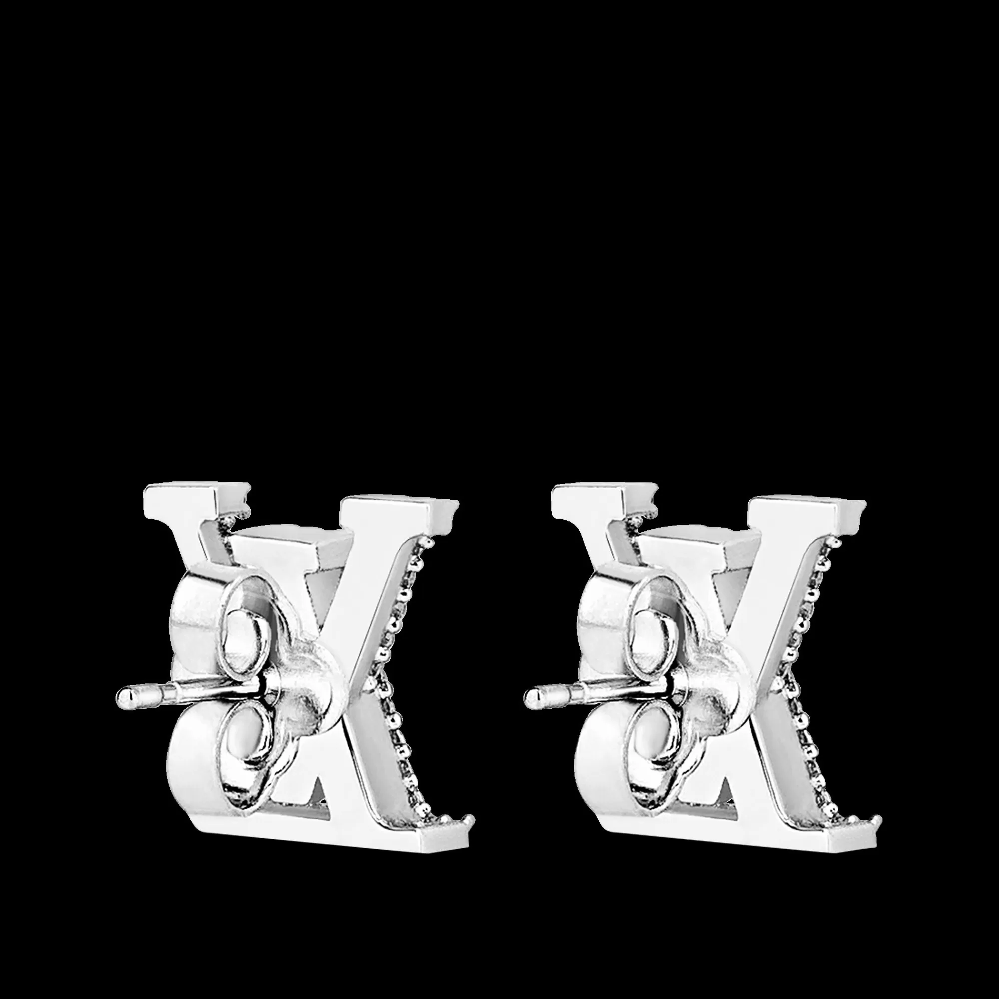 Outlet Louis Vuitton Lv Iconic Earrings Palladium