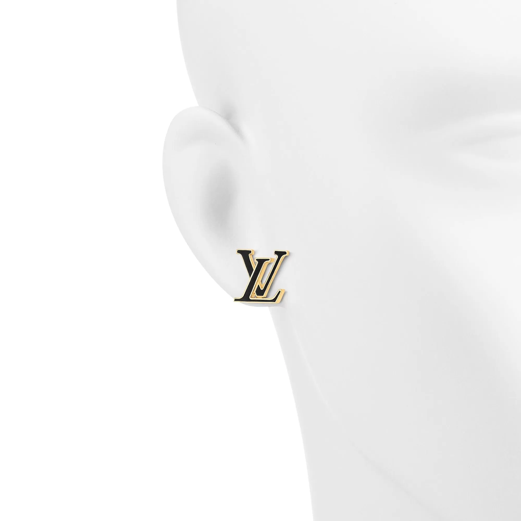 Clearance Louis Vuitton Lv Iconic Enamel Earrings Black